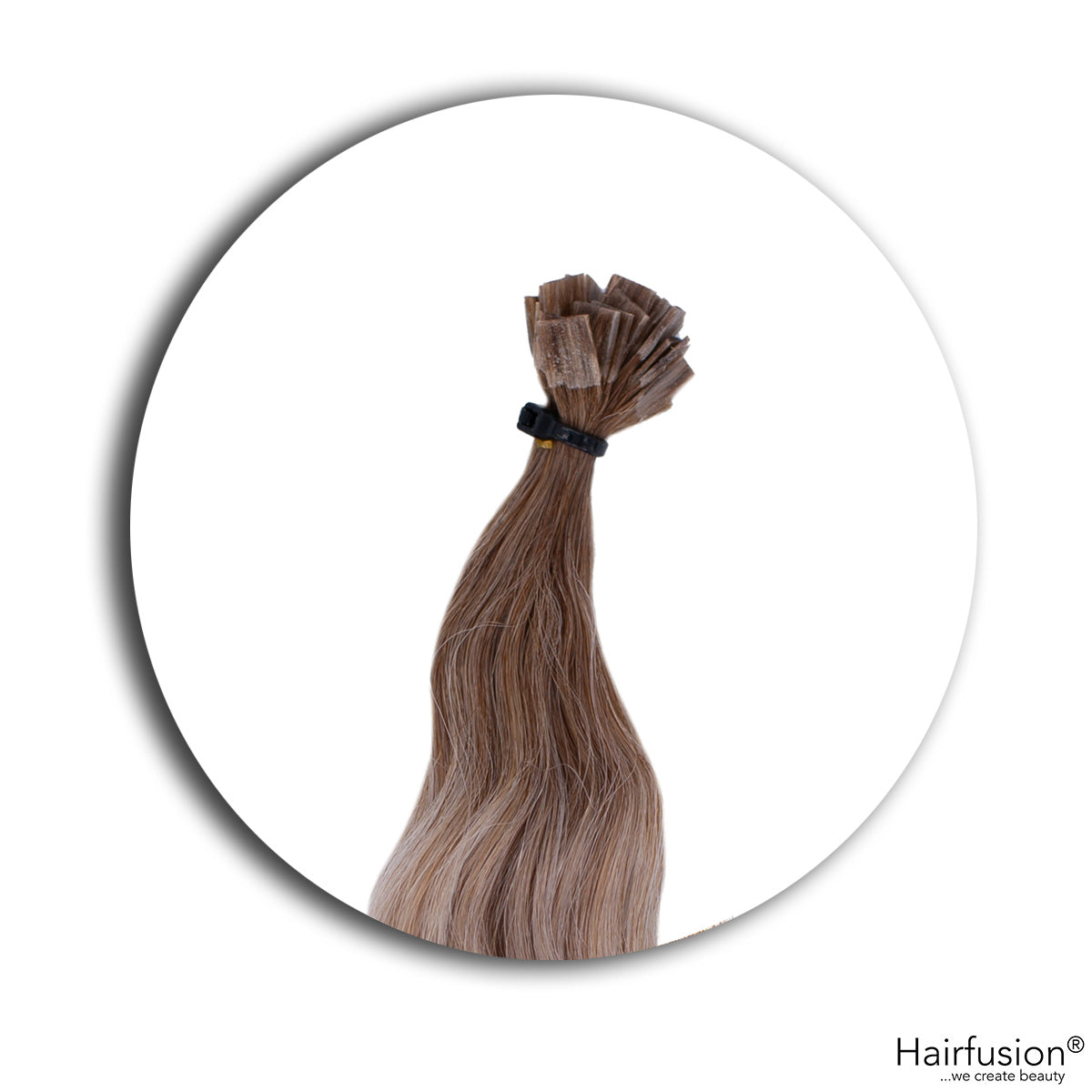 Outlet Nr. 236 – 25 Bonding Extensions – Farbe 6 auf 61 – 40 cm – gelockt