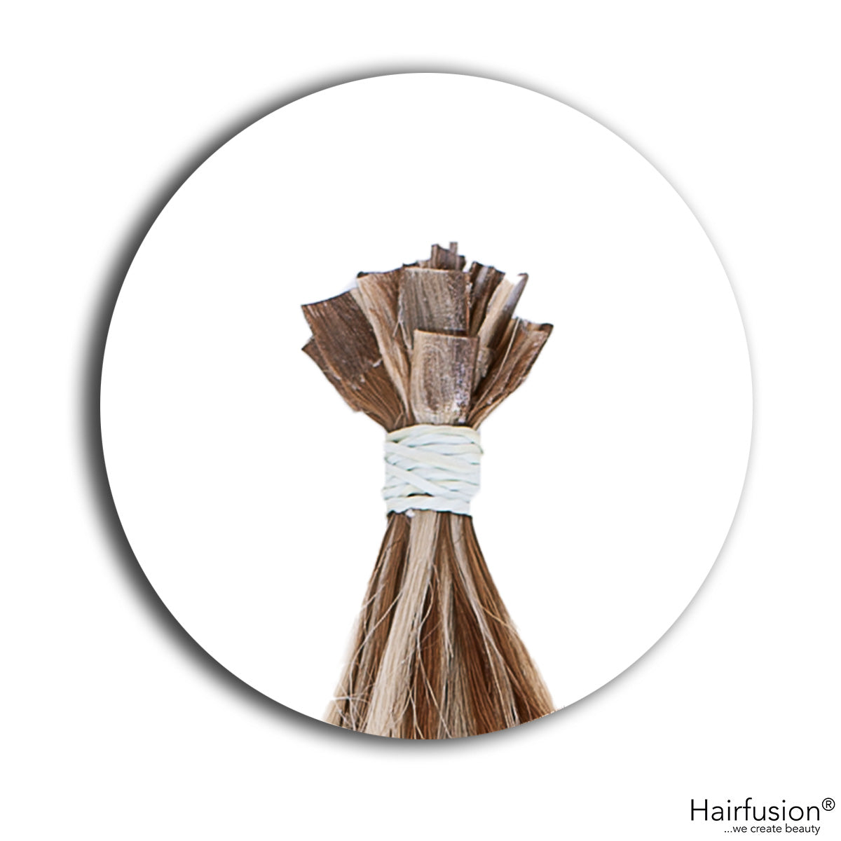 Outlet Nr. 229 – 25 Bonding Extensions – Farbe gesträhnt 6/24 – 40 cm – gelockt