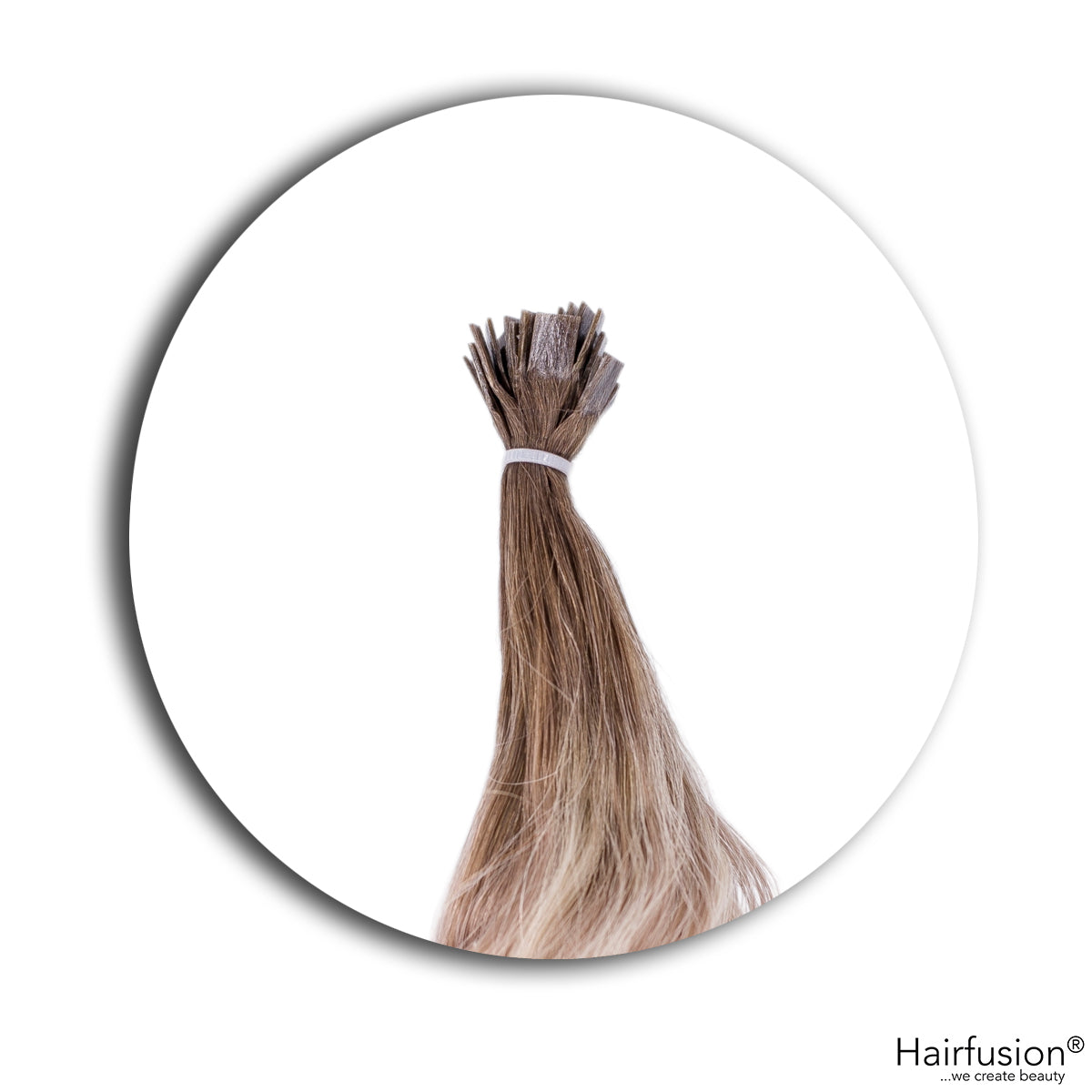 gelockte Bondingextensions - 25 Stück Flachbonding Echthaar 40-70 cm