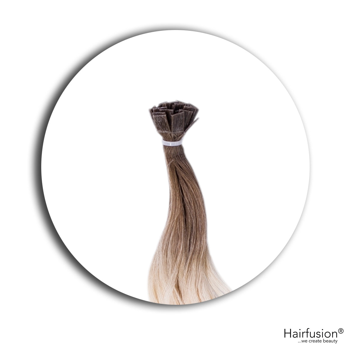 gelockte Bondingextensions - 25 Stück Flachbonding Echthaar 40-70 cm