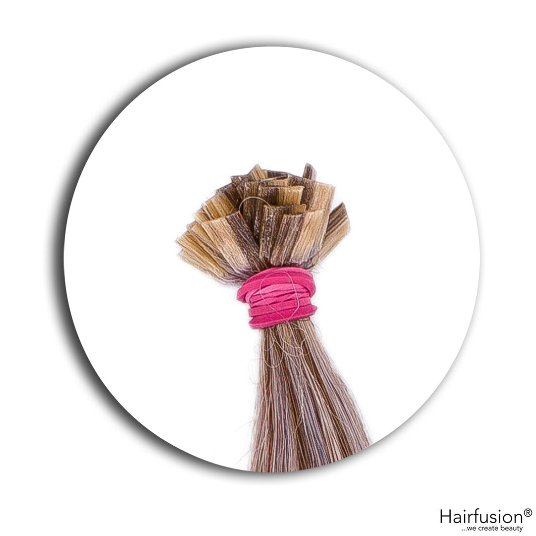 Outlet Nr. 14 – 25 Bonding Extensions – Farbe gesträhnt 6/61 – 40 cm – glatt