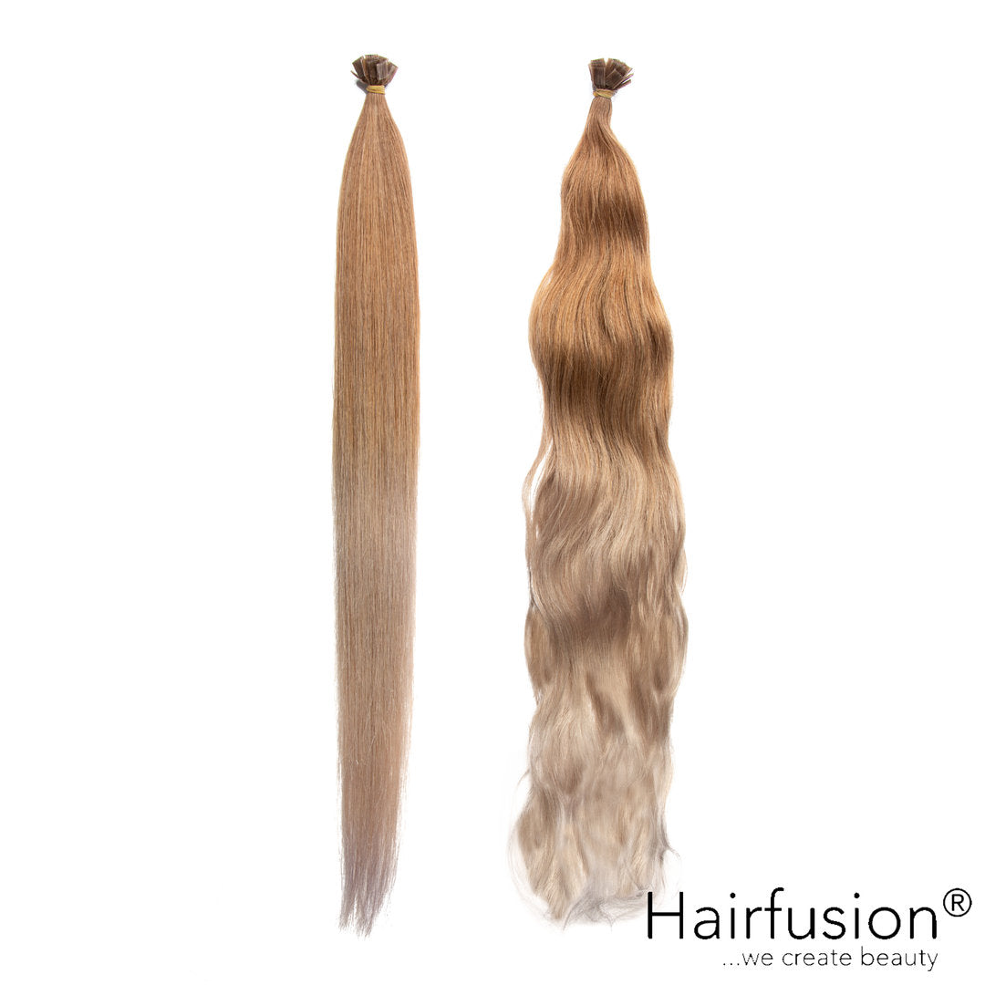 25 Stück HAIRFUSION Echthaarsträhnen mit FLACHBONDING (Wärme-/Ultraschalltechnik) OMBRE