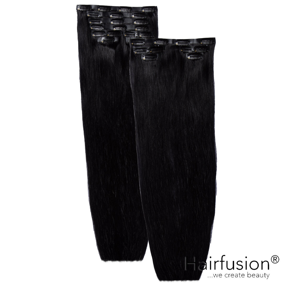 Clip-In Extensions XXL-Volumen SET Haarverlängerung - 184 g - 13 Teile - 50 cm