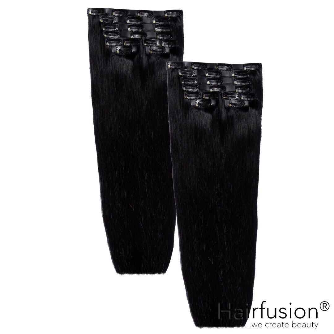 Clip-In Extensions XXXL-Volumen SET Haarverlängerung - 260 g - 16 Teile - 50 cm