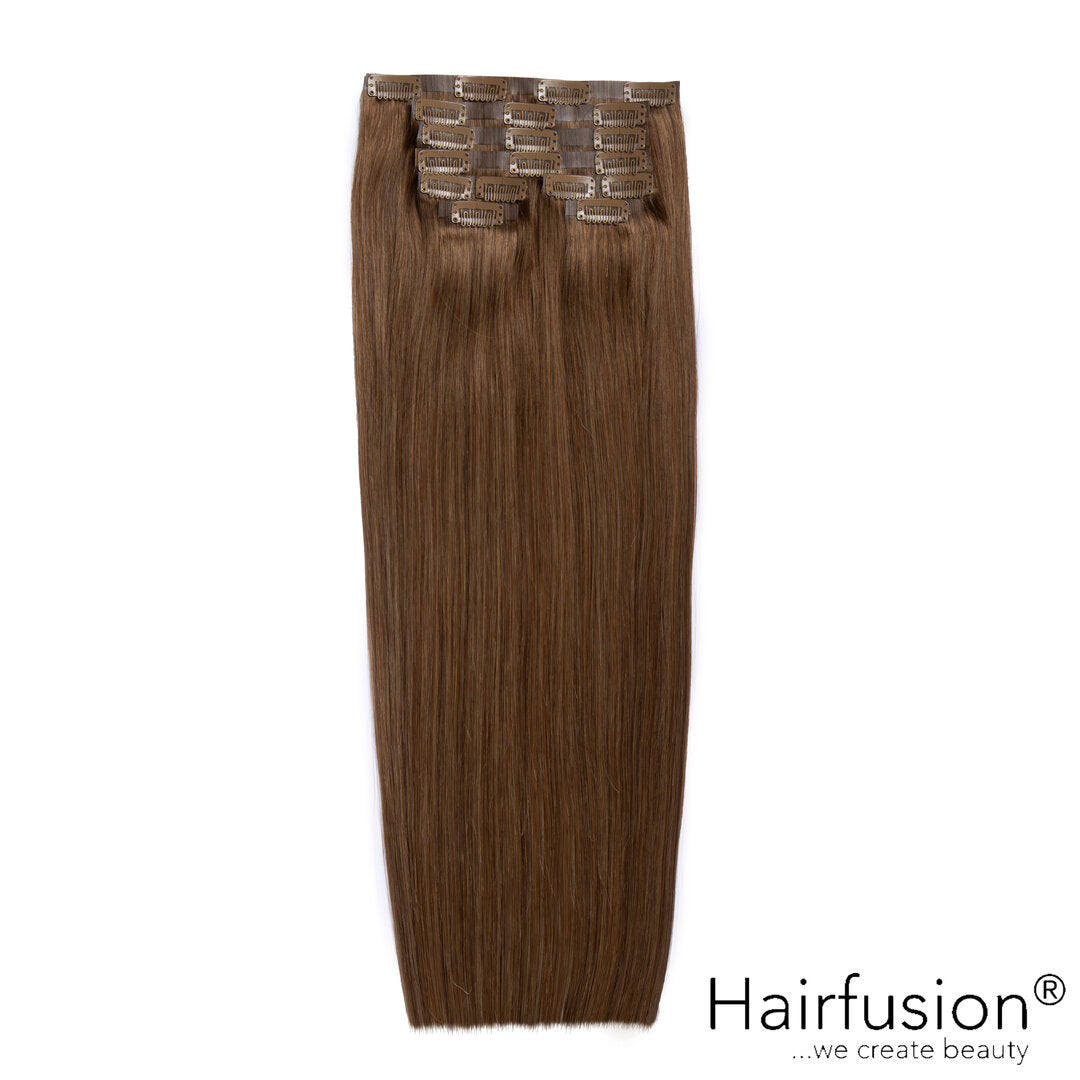 Clip-In Extensions XL-Volumen SET Haarverlängerung - 130 g - 8 Teile - 50 cm