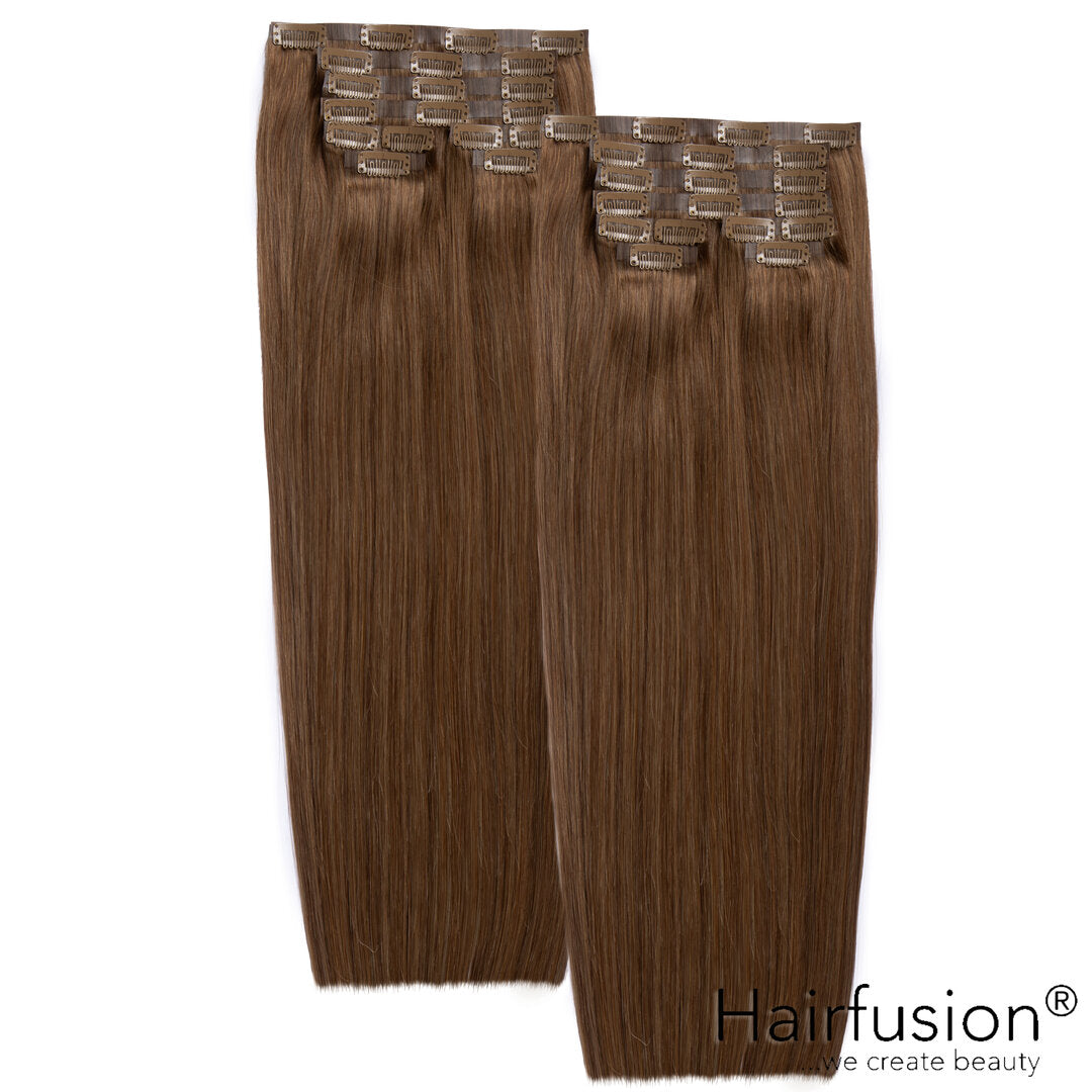 Clip-In Extensions XXXL-Volumen SET Haarverlängerung - 260 g - 16 Teile - 50 cm