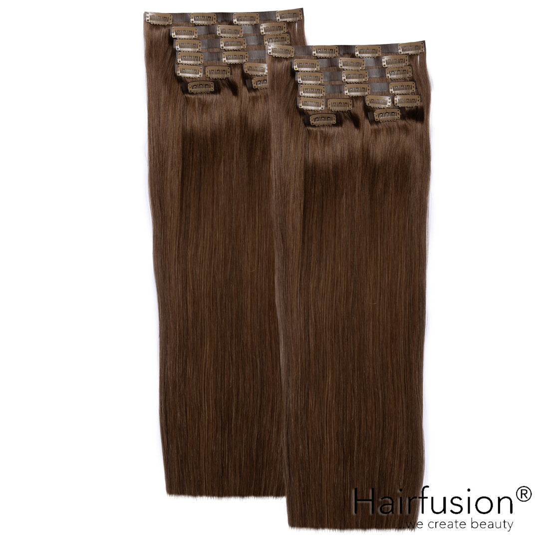 Clip-In Extensions XXXL-Volumen SET Haarverlängerung - 300 g - 16 Teile - 65 cm