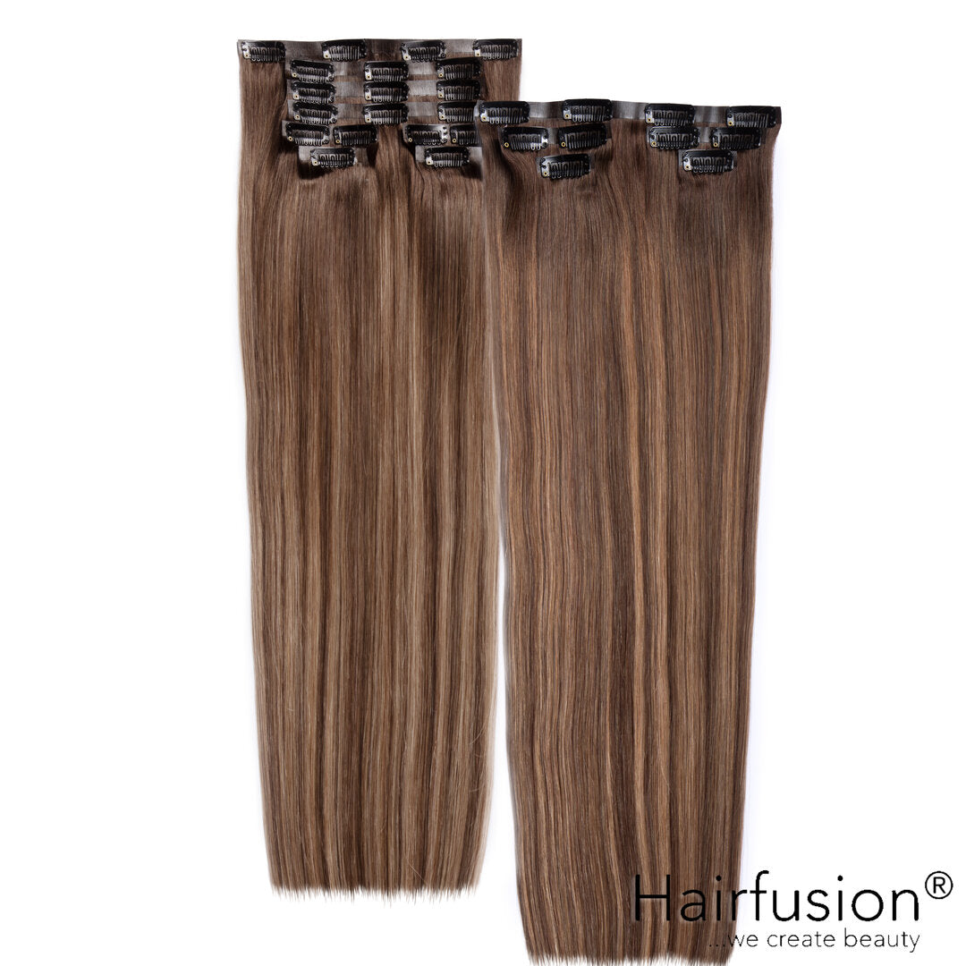 Clip-In Extensions XXL-Volumen SET Haarverlängerung - 184 g - 13 Teile - 50 cm