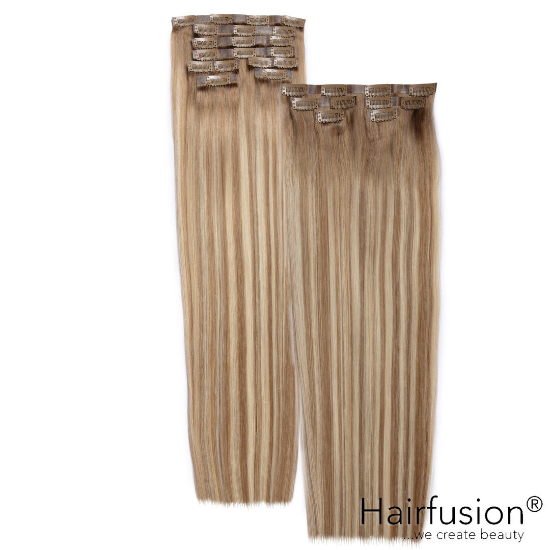 Clip-In Extensions XXL-Volumen SET Haarverlängerung - 184 g - 13 Teile - 50 cm
