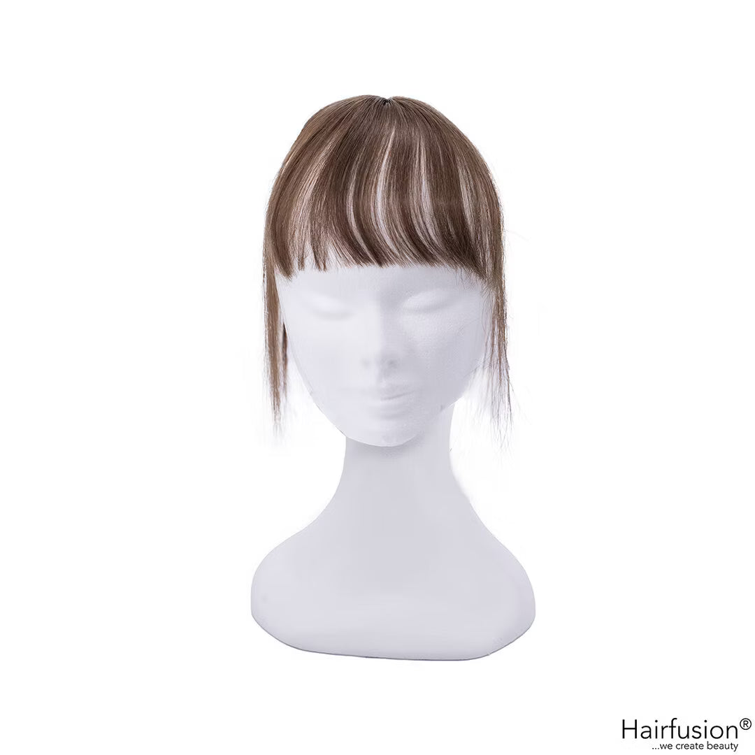 Oberkopf Haarteil mit Pony - ultra light - zum Einclippen - Länge 20 cm Haarmenge 10 g