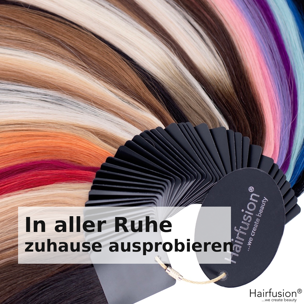 Farbring Echthaar Extensions zum AUSLEIHEN von HAIRFUSION