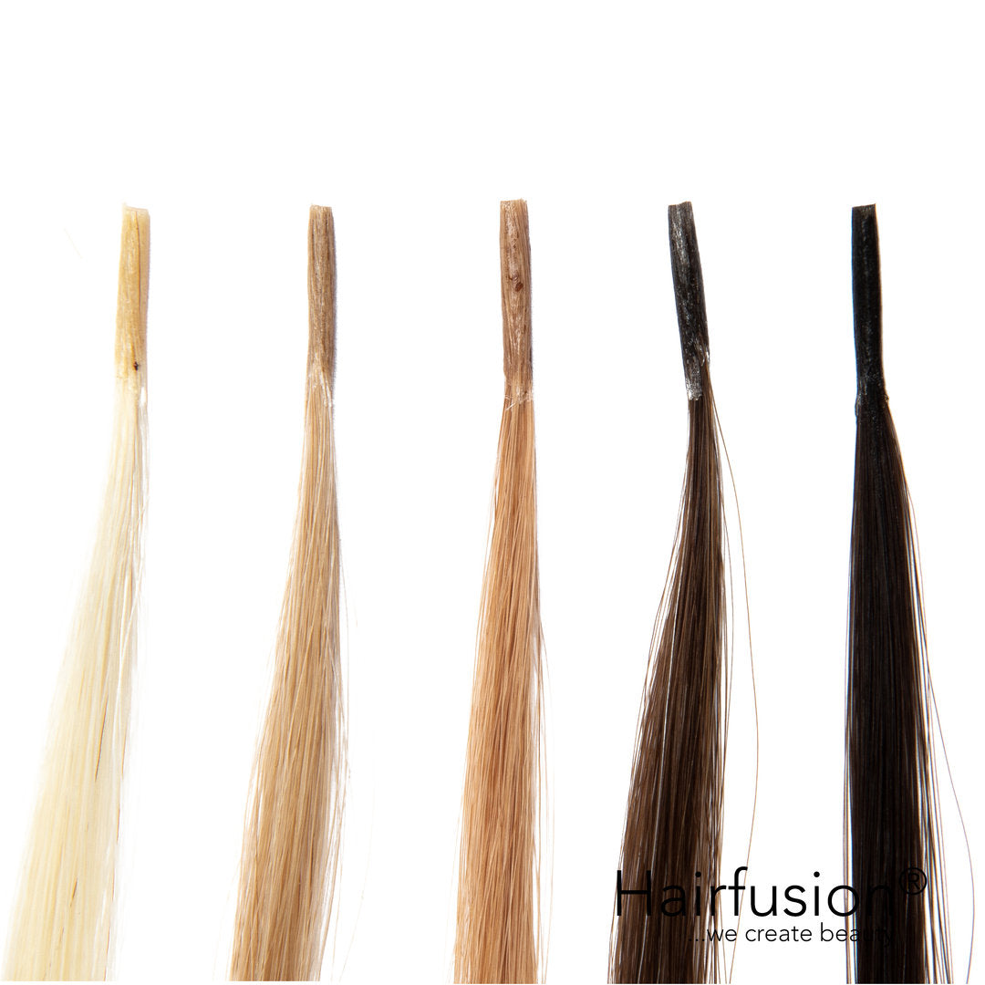 Microring Extensions - Stück 25 (Rundbonding) GESTRÄHNT Echthaar von HAIRFUSION