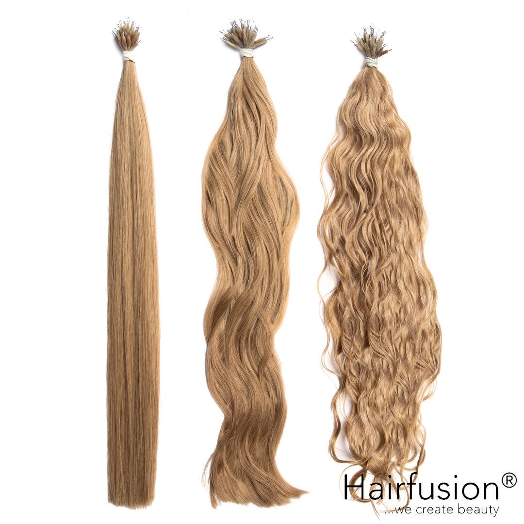 25 Stück HAIRFUSION Nanoring Extensions EINFARBIG