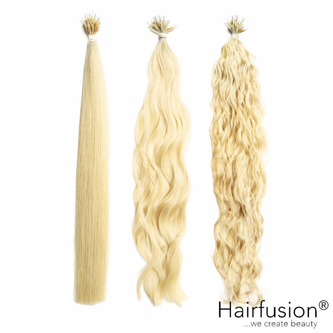25 Stück HAIRFUSION Nanoring Extensions EINFARBIG
