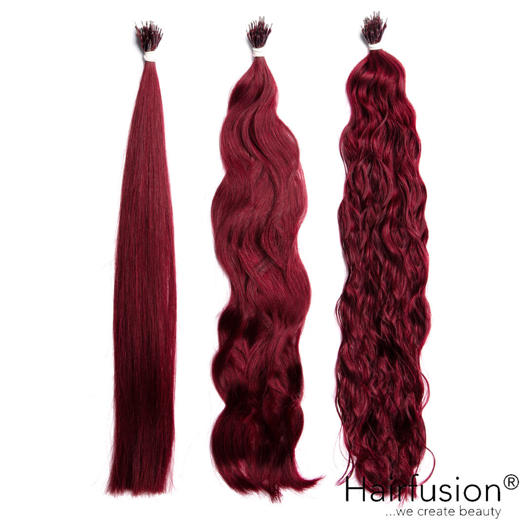 25 Stück HAIRFUSION Nanoring Extensions EINFARBIG