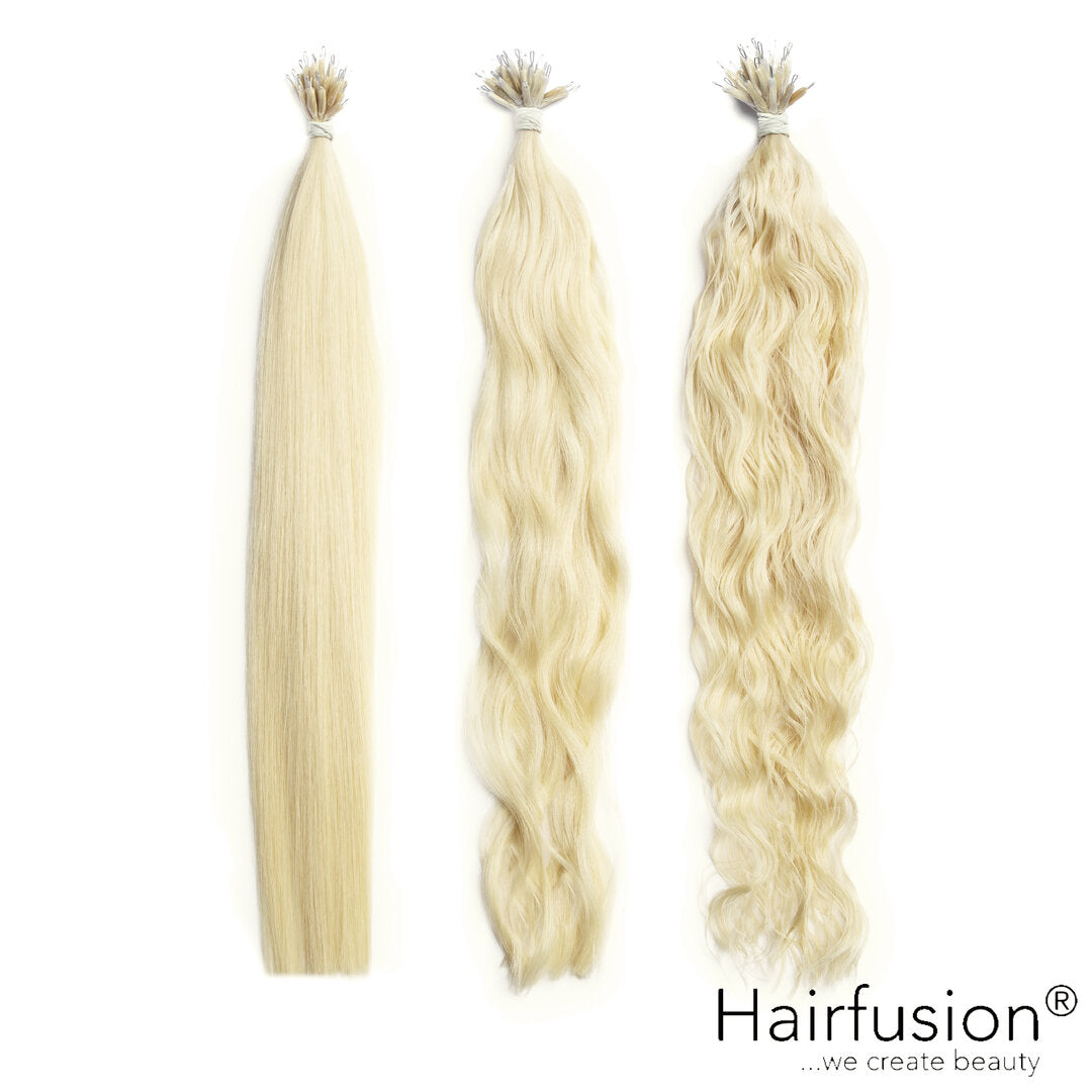 25 Stück HAIRFUSION Nanoring Extensions EINFARBIG