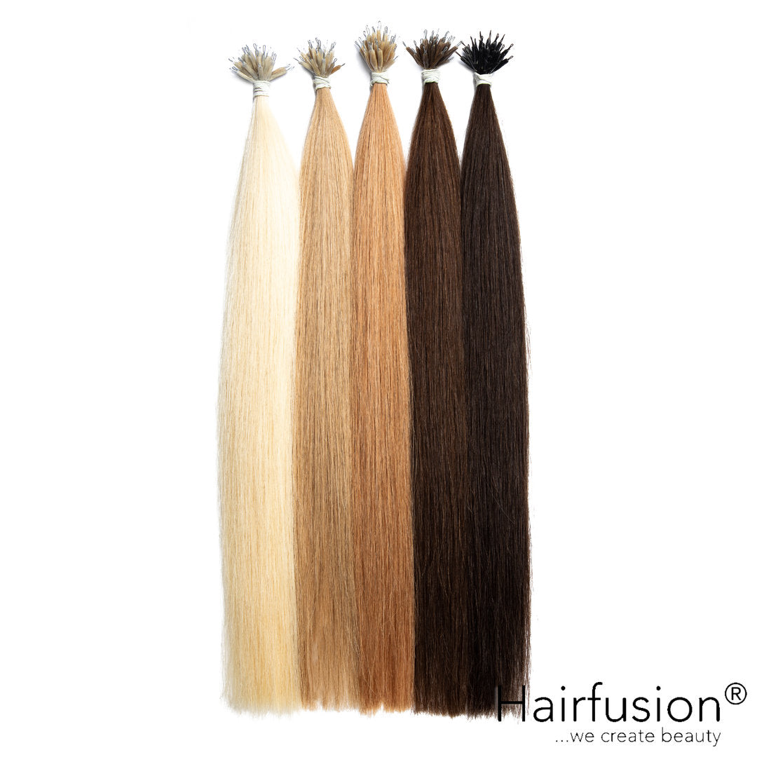 Nanoring Extensions - 25 Stück EINFARBIG von HAIRFUSION