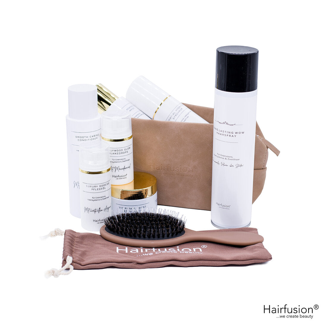 Oberkopf Haarteil PFLEGESET - groß - von HAIRFUSION