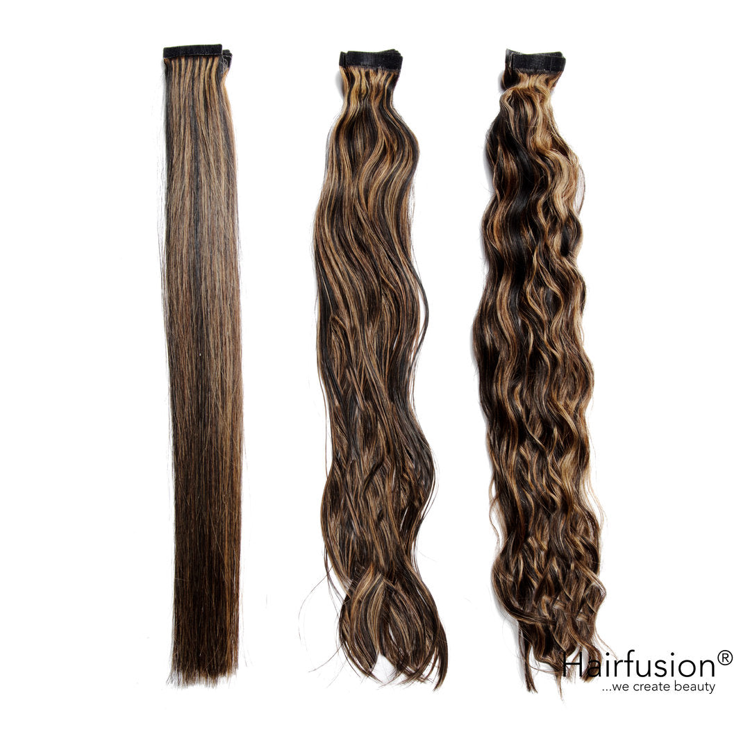 10 Stück HAIRFUSION Echthaartapes GESTRÄHNT