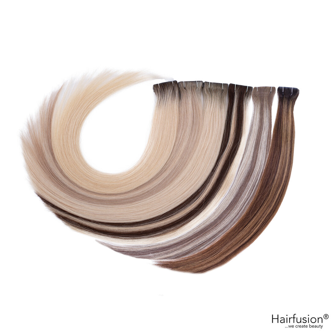 Invisible Tape Extensions - 10 Stück ROOT SHADOW/BALAYAGE Echthaar 45-50 cm und 65-70 cm