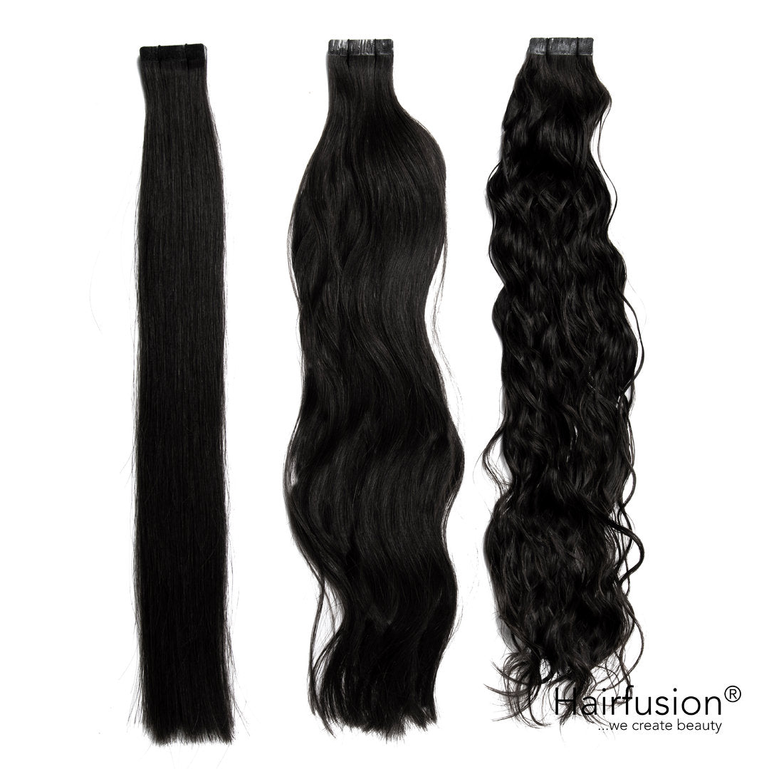 10 Stück HAIRFUSION Rohhaar Tape Extensions