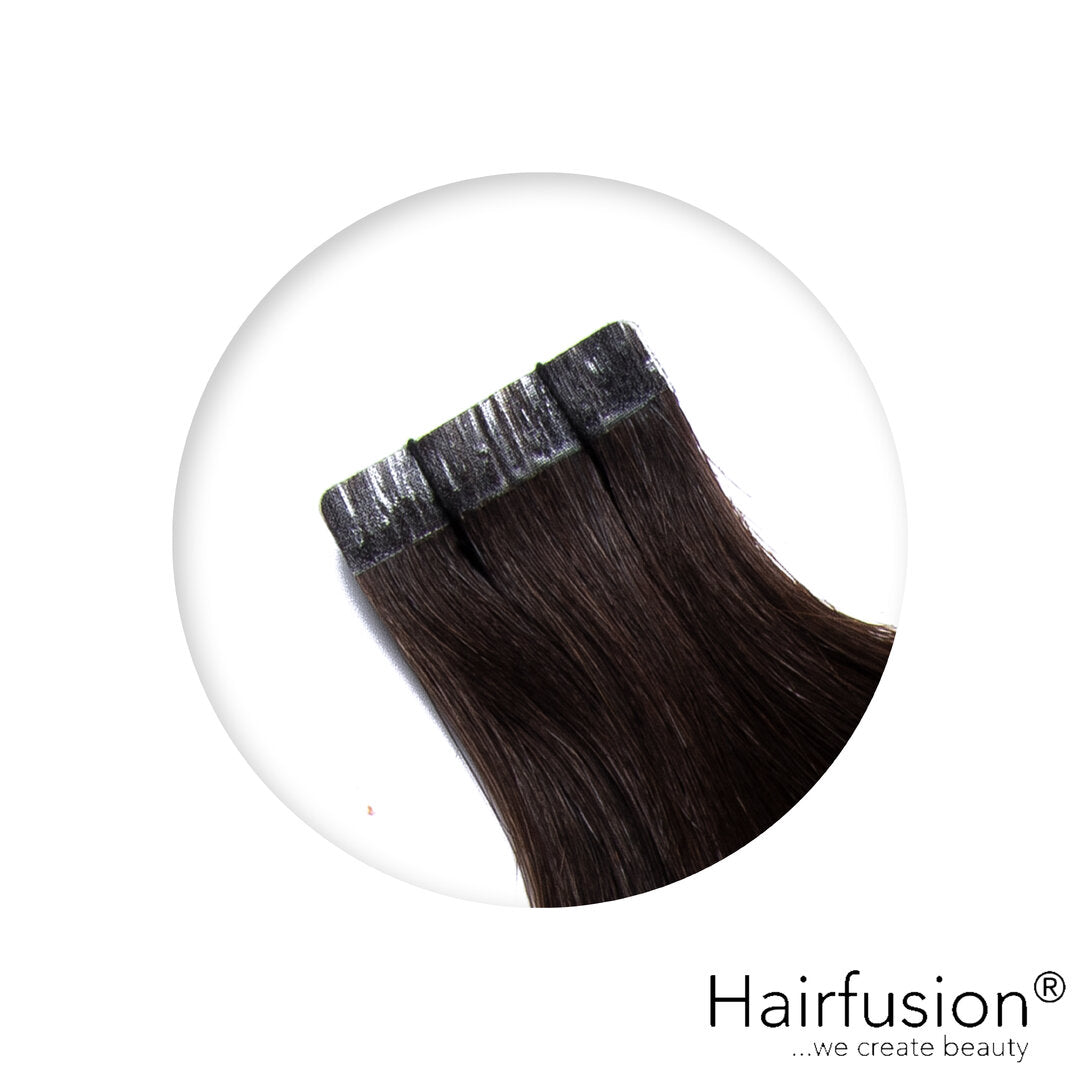 Tape Extensions XXL - 40 Stück EINFARBIG Echthaar 80-100 cm