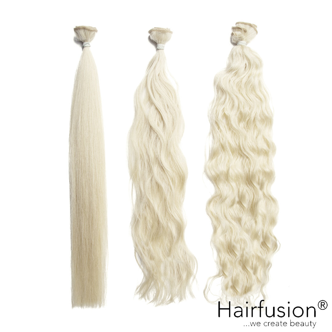 50 gr. INVISIBLE/GENIUS Tresse NATURAL ASHY Echthaar von HAIRFUSION