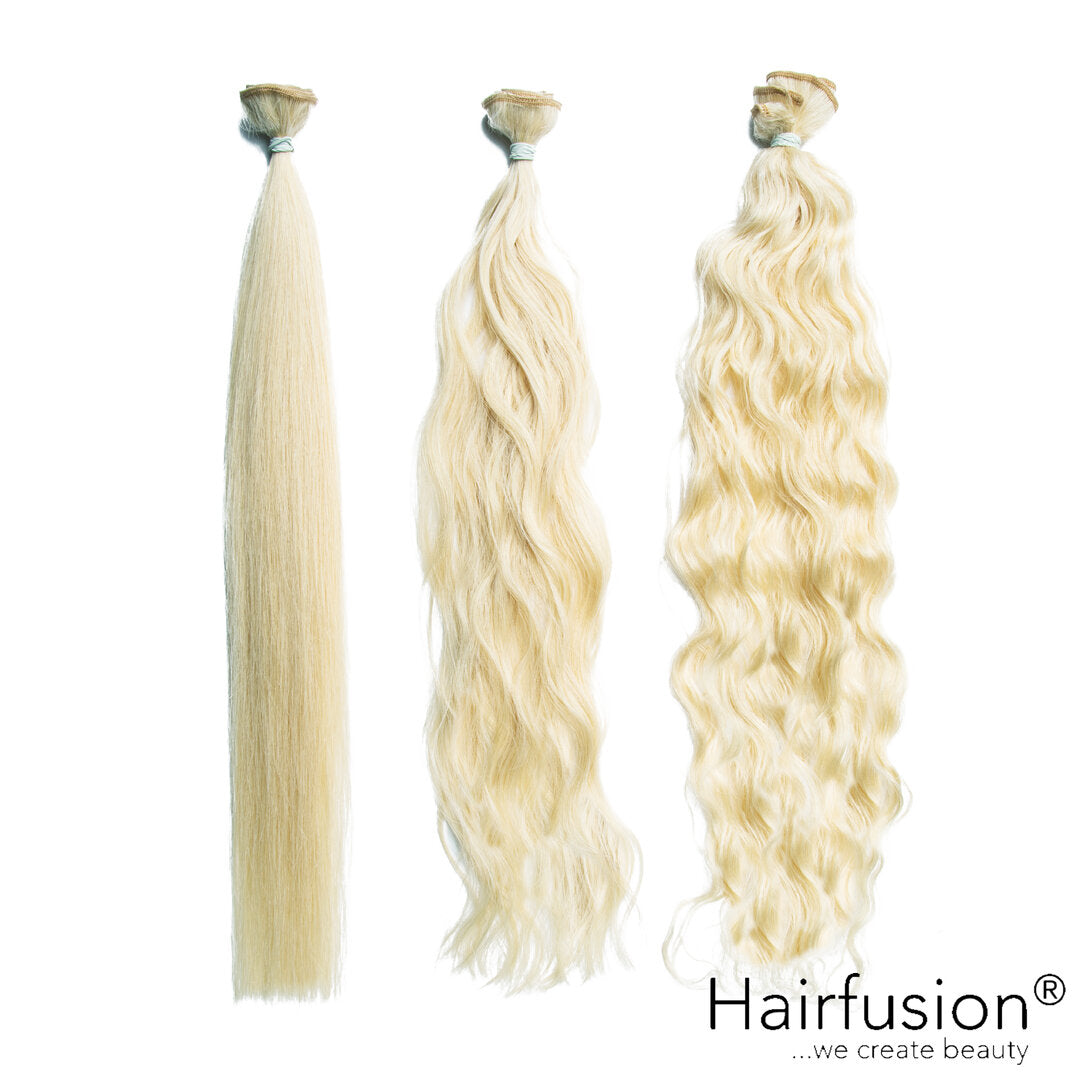 50 gr. HAIRFUSION Echthaar Tresse EINFARBIG
