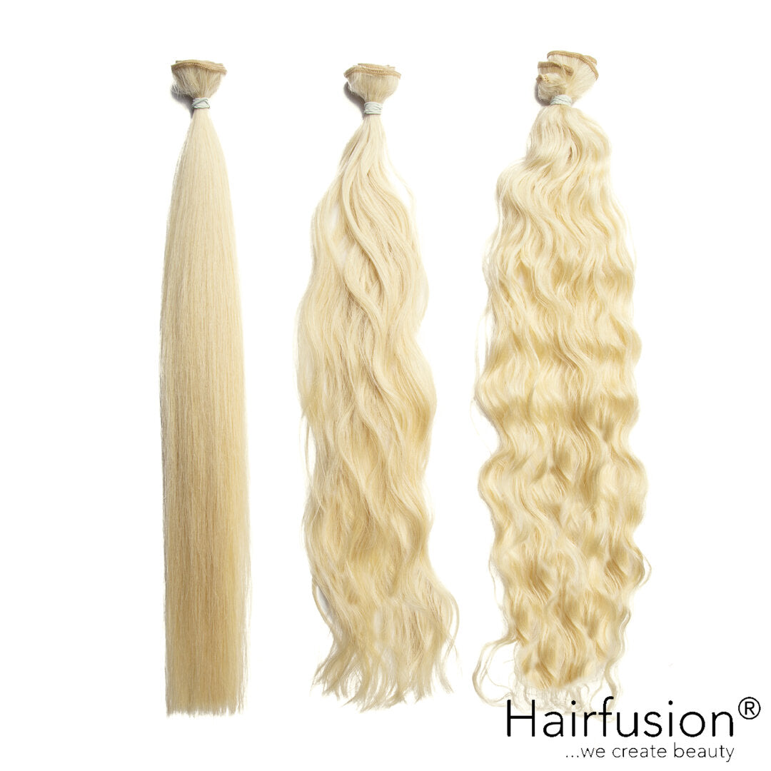 50 gr. HAIRFUSION Echthaar Tresse EINFARBIG