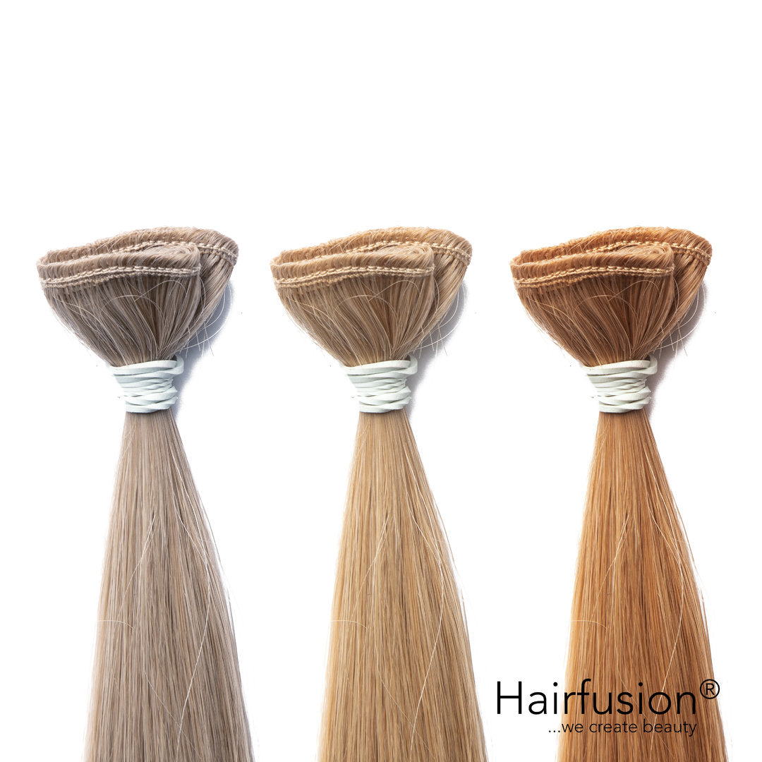 50 gr. INVISIBLE/GENIUS Tresse EINFARBIG Echthaar 40-70 cm