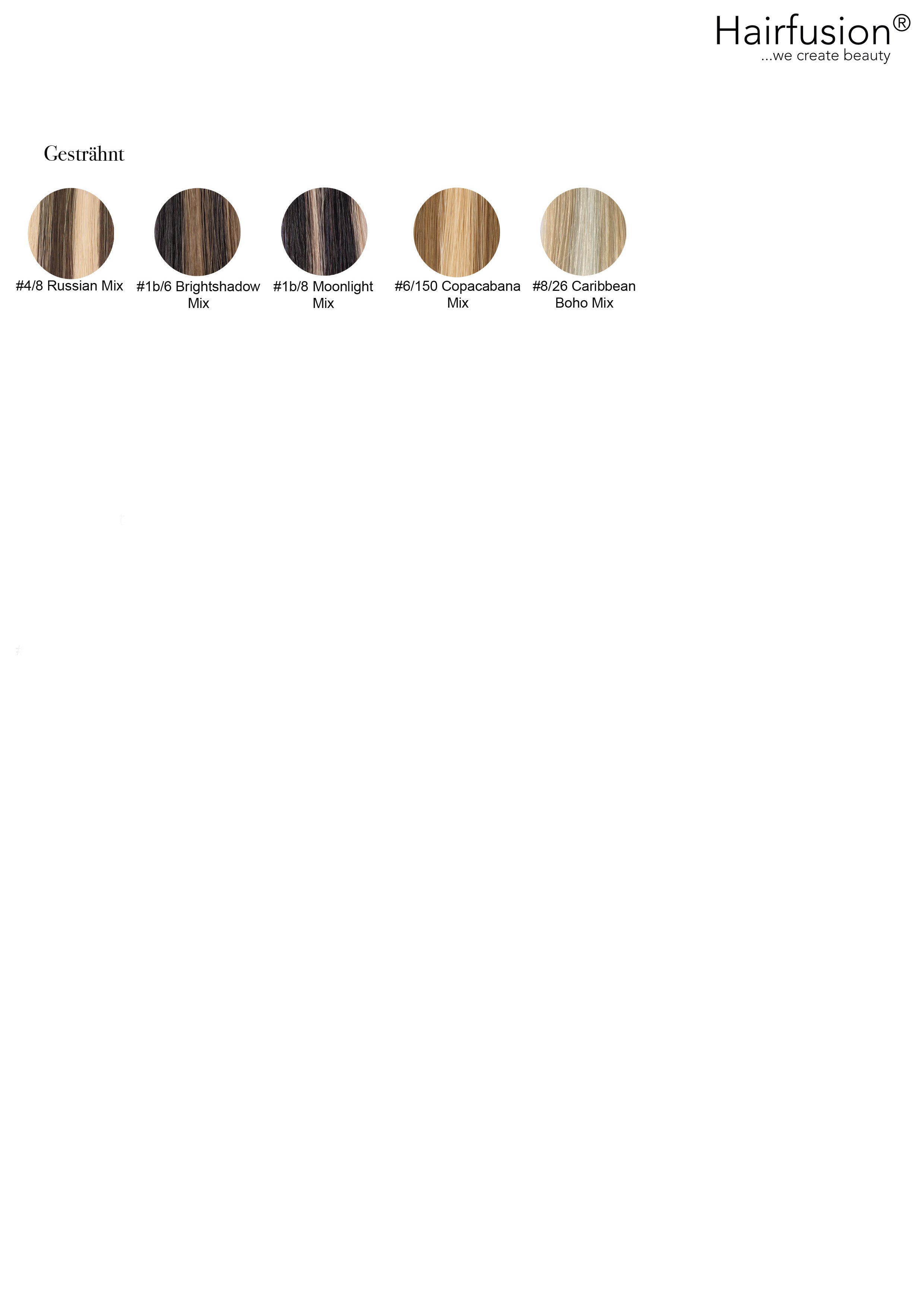 Microring Extensions - Stück 25 (Rundbonding) GESTRÄHNT Echthaar von HAIRFUSION