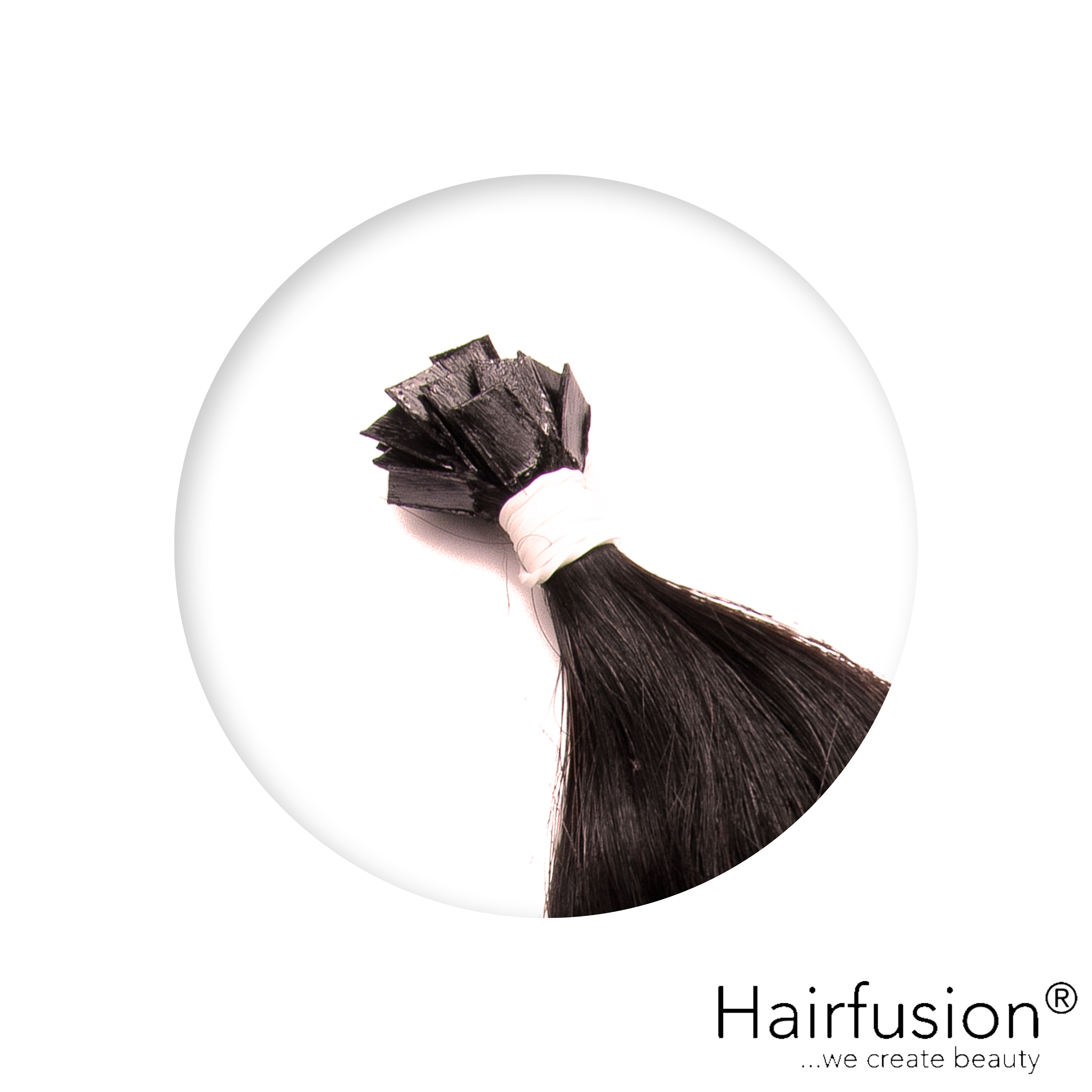 Bonding Extensions - 25 Stück (Flachbonding - Wärme-/Ultraschall) EINFARBIG Echthaar 30-70 cm