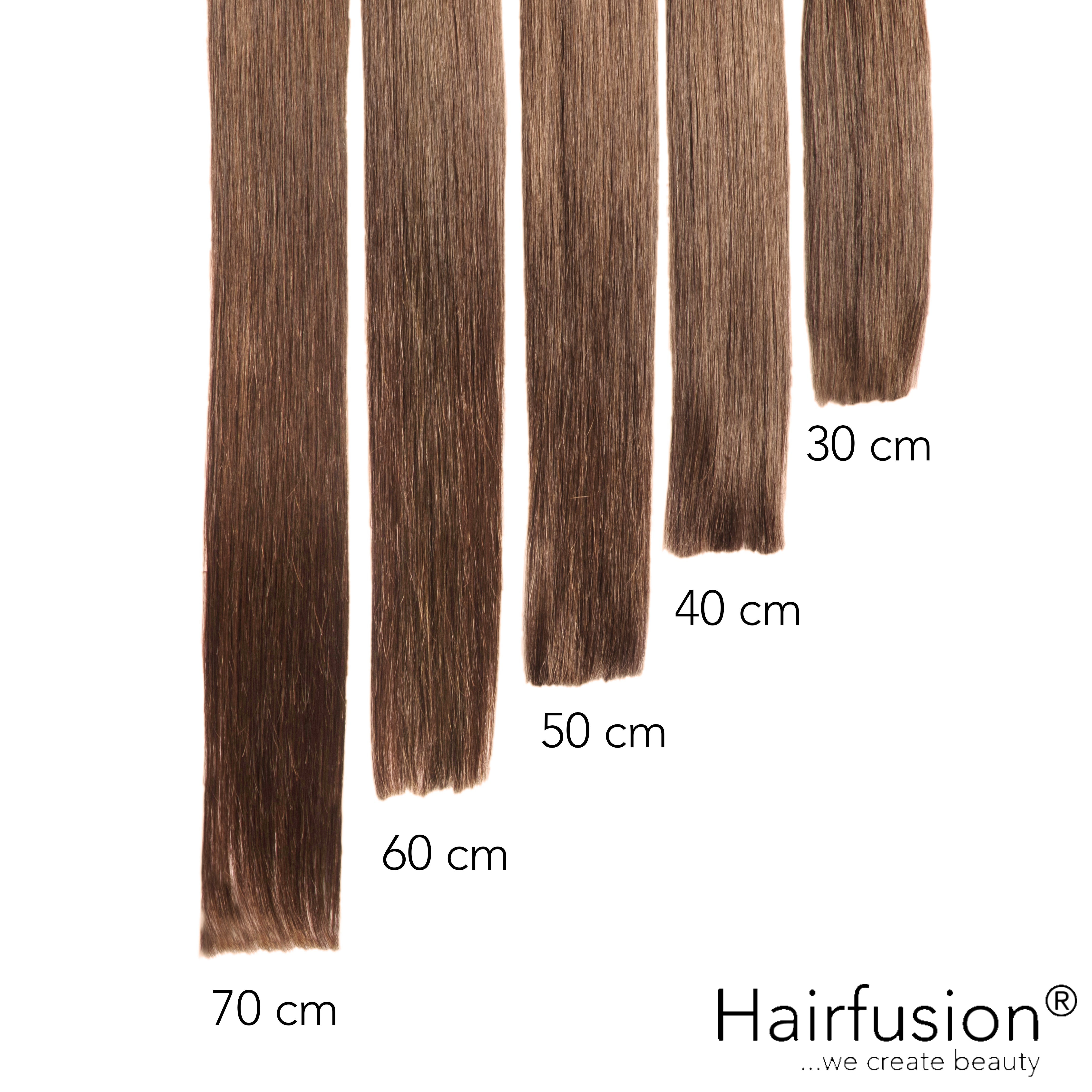 Bonding Extensions - 25 Stück (Flachbonding-Wärme-/Ultraschall) NATURAL ASHY Echthaar 30-70 cm