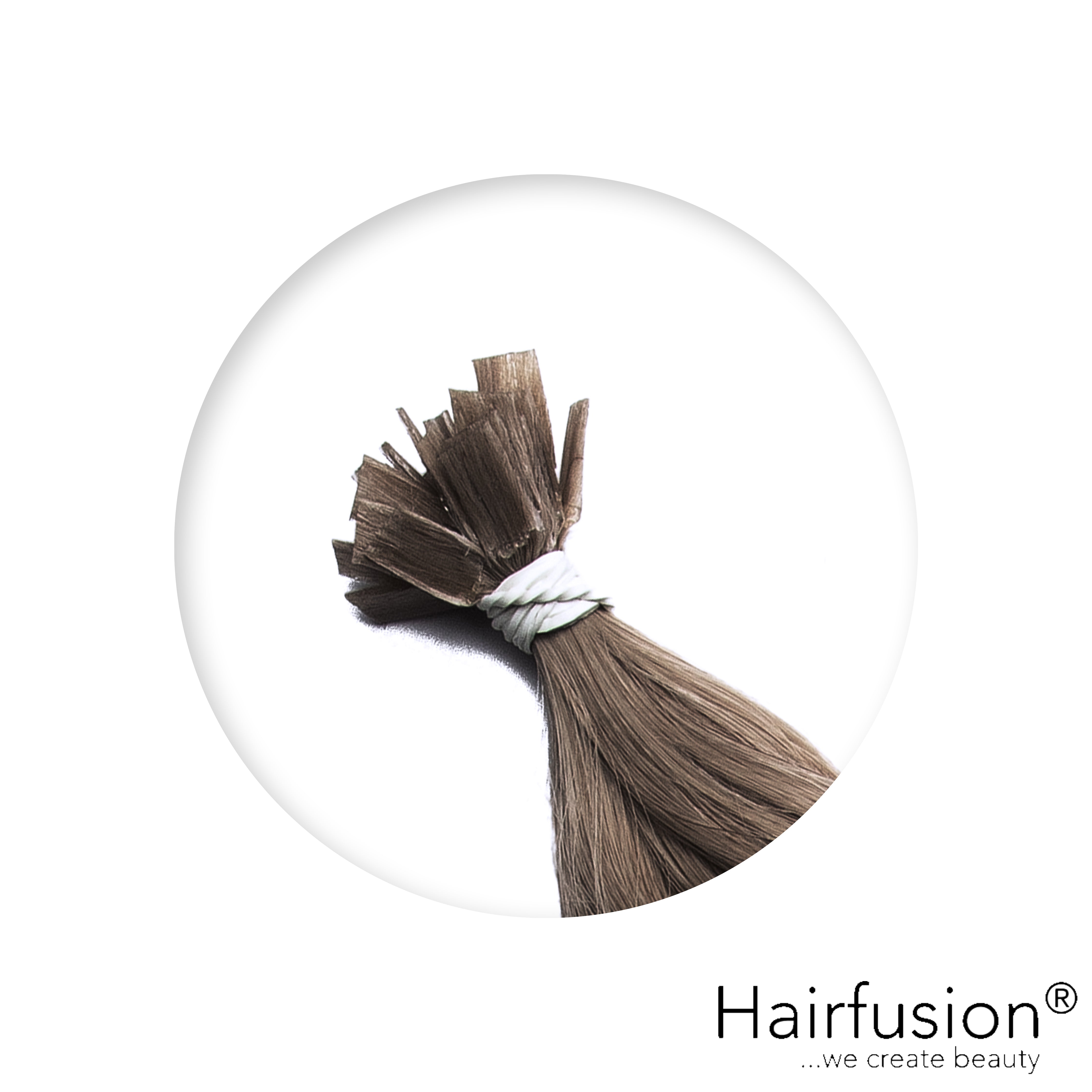 Bonding Extensions - 25 Stück (Flachbonding-Wärme-/Ultraschall) NATURAL ASHY Echthaar 30-70 cm