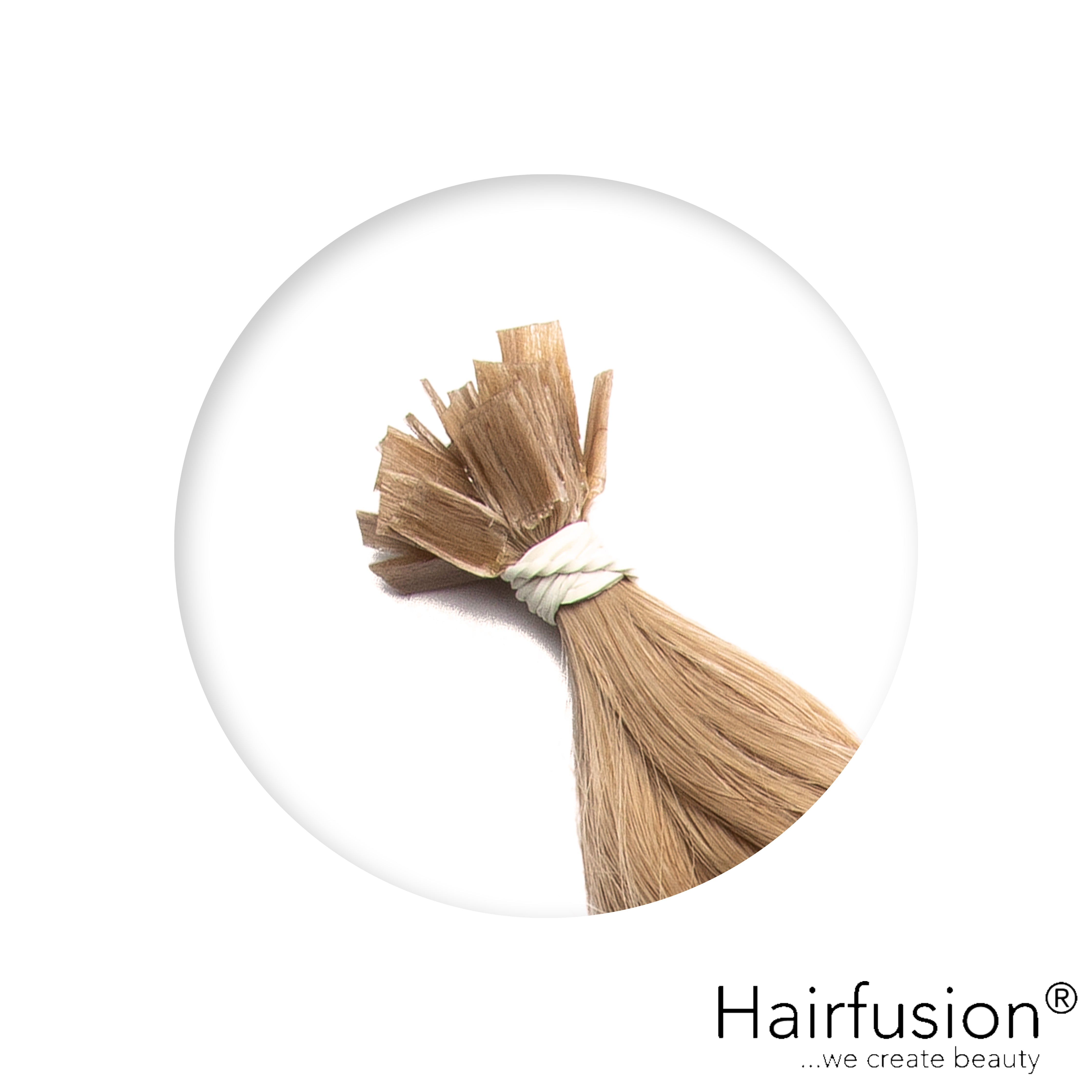 Bonding Extensions - 25 Stück (Flachbonding-Wärme-/Ultraschall) NATURAL ASHY Echthaar 30-70 cm