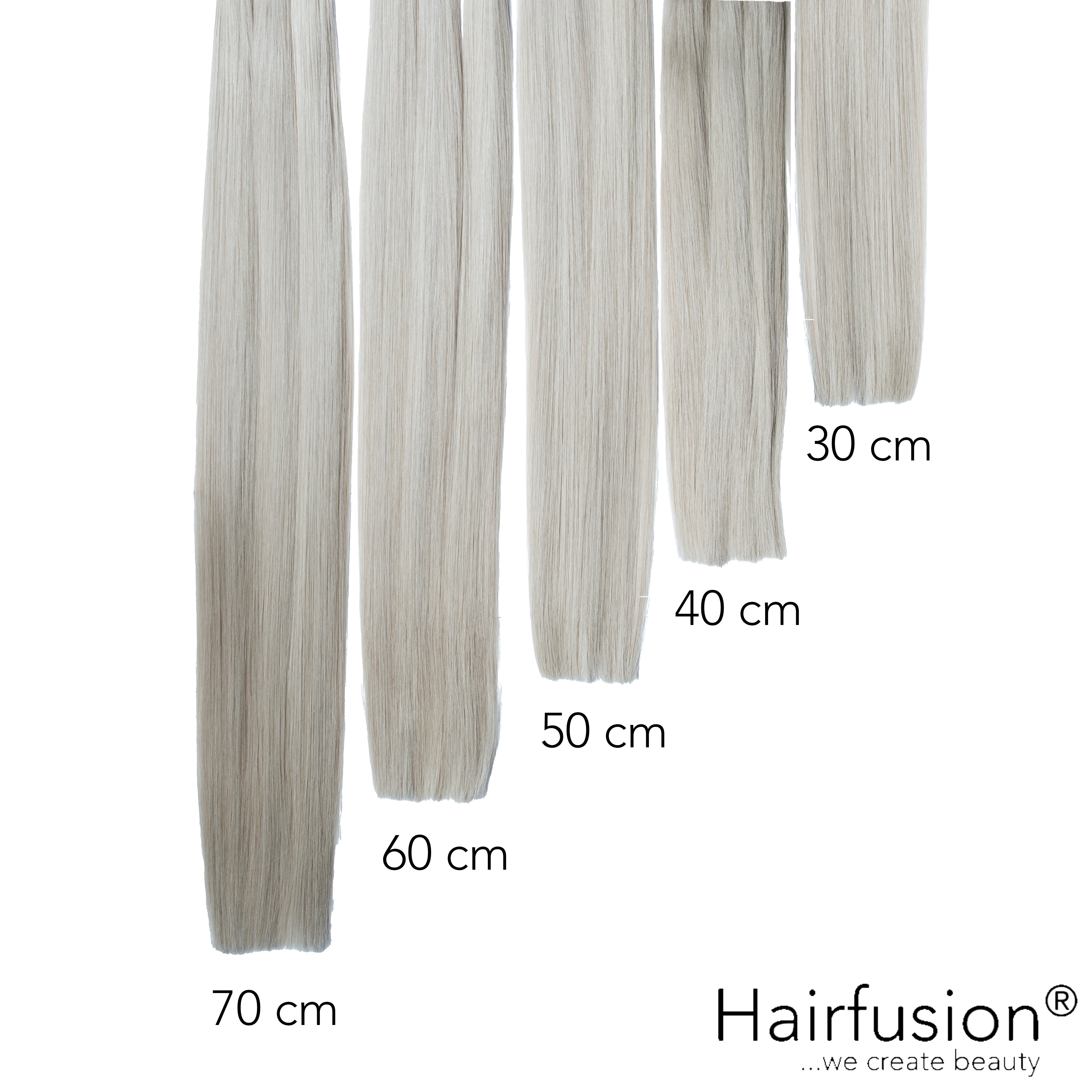 Bonding Extensions - 25 Stück (Flachbonding - Wärme-/Ultraschall) EINFARBIG Echthaar 30-70 cm