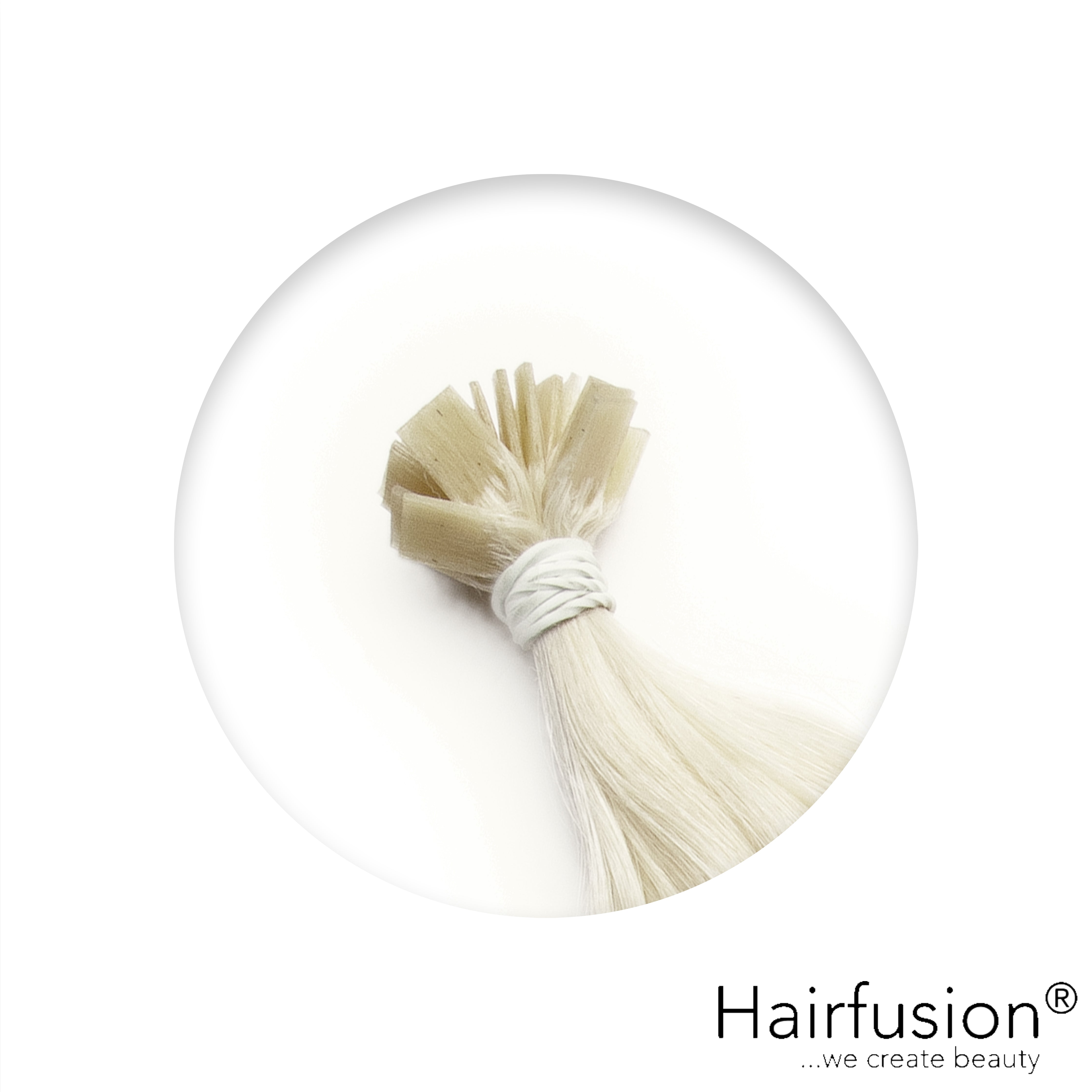 Bonding Extensions - 25 Stück (Flachbonding-Wärme-/Ultraschall) NATURAL ASHY Echthaar 30-70 cm