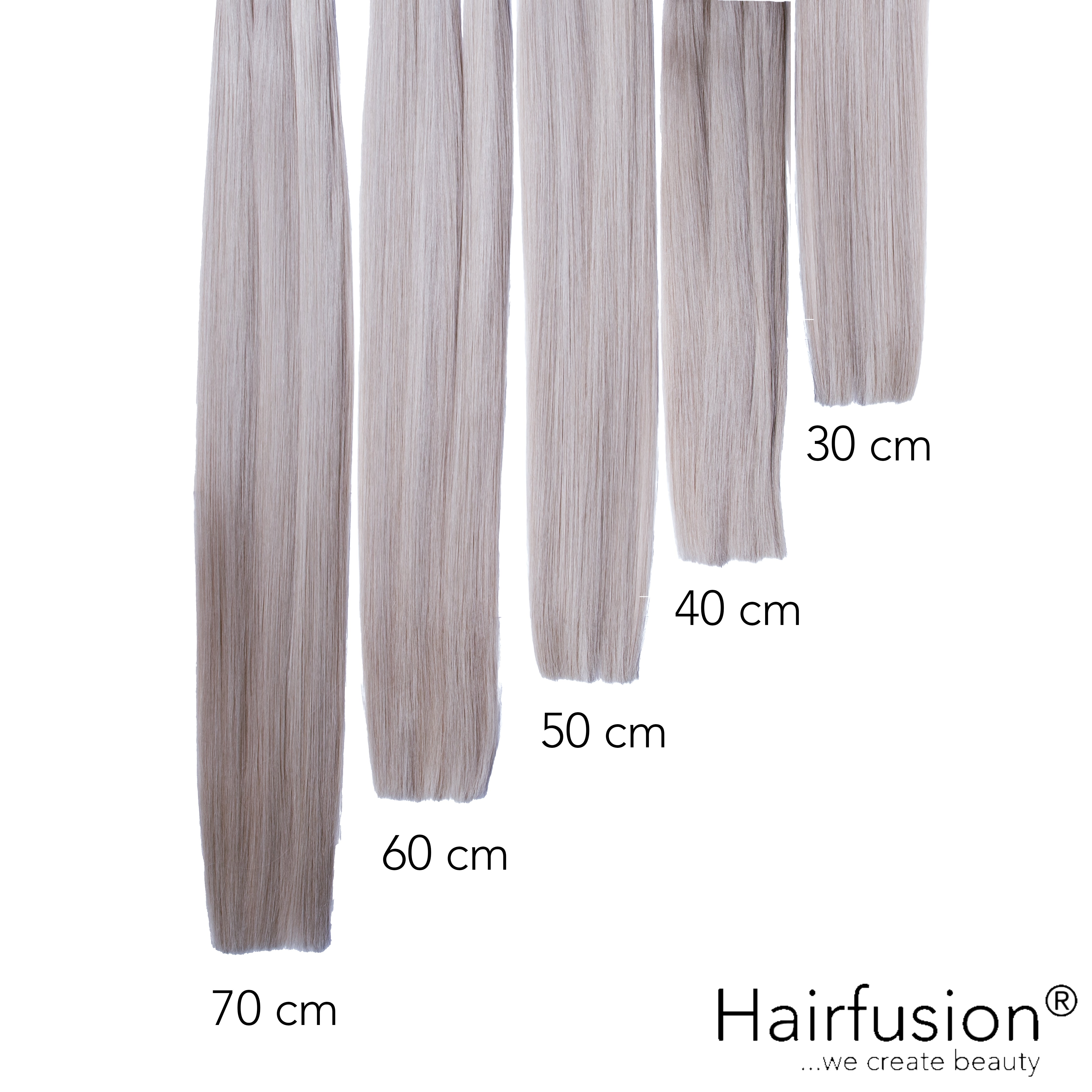 Bonding Extensions - 25 Stück (Flachbonding - Wärme-/Ultraschall) EINFARBIG Echthaar 30-70 cm