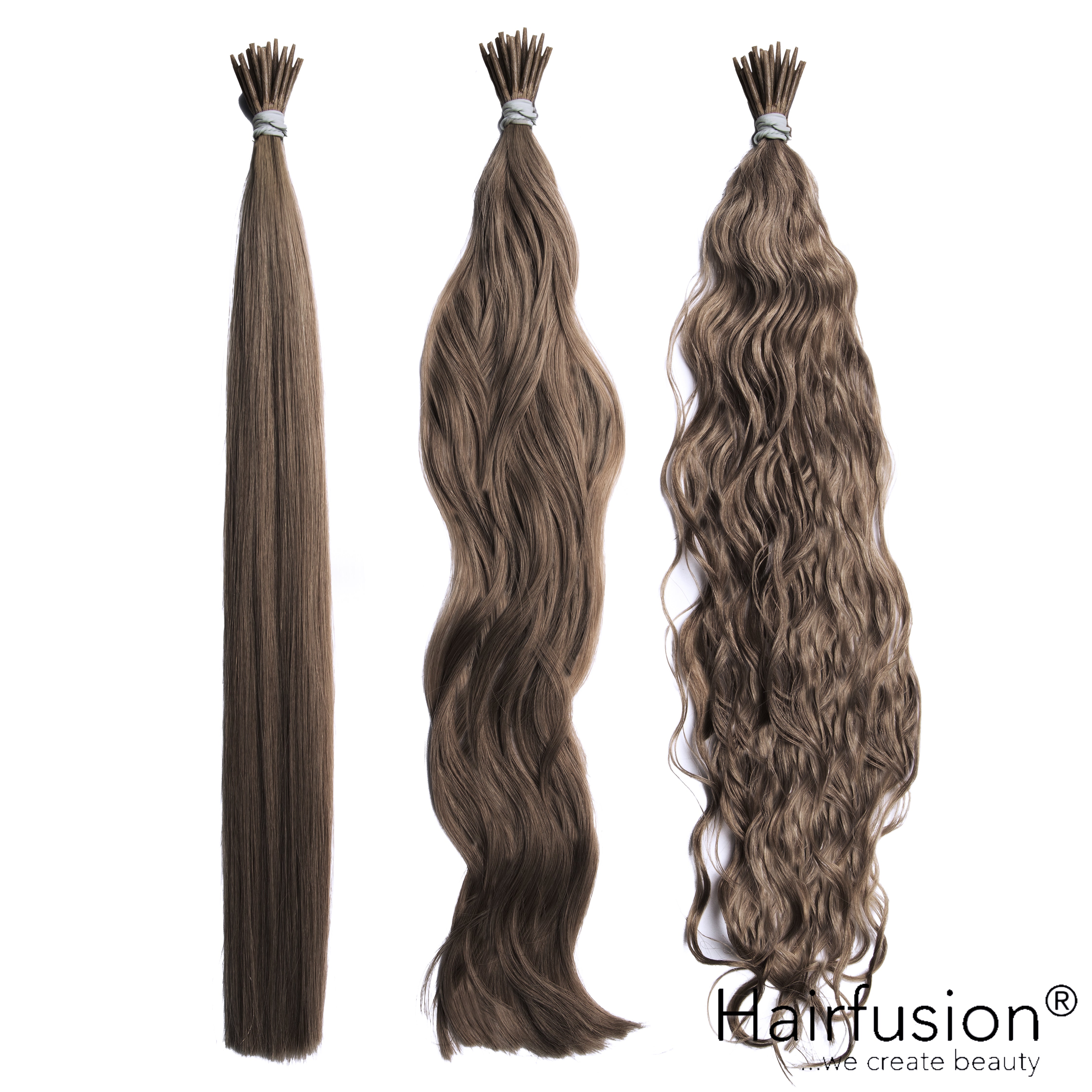 Microring Extensions - Stück 25 (Rundbonding) NATURAL ASHY Echthaar von HAIRFUSION