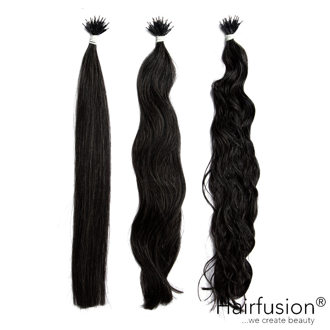 25 Stück HAIRFUSION Nanoring Extensions EINFARBIG