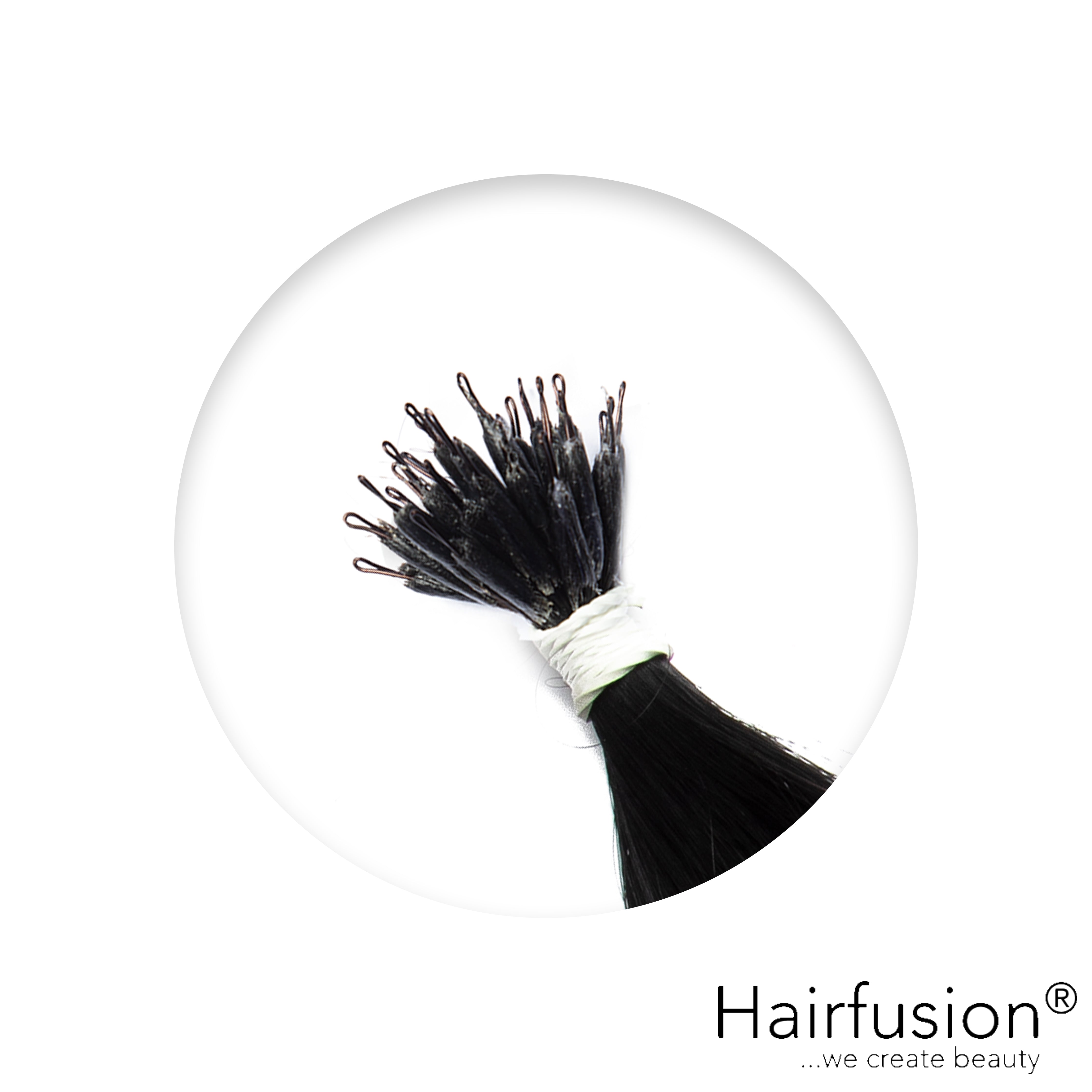 Nanoring Extensions - 25 Stück EINFARBIG von HAIRFUSION
