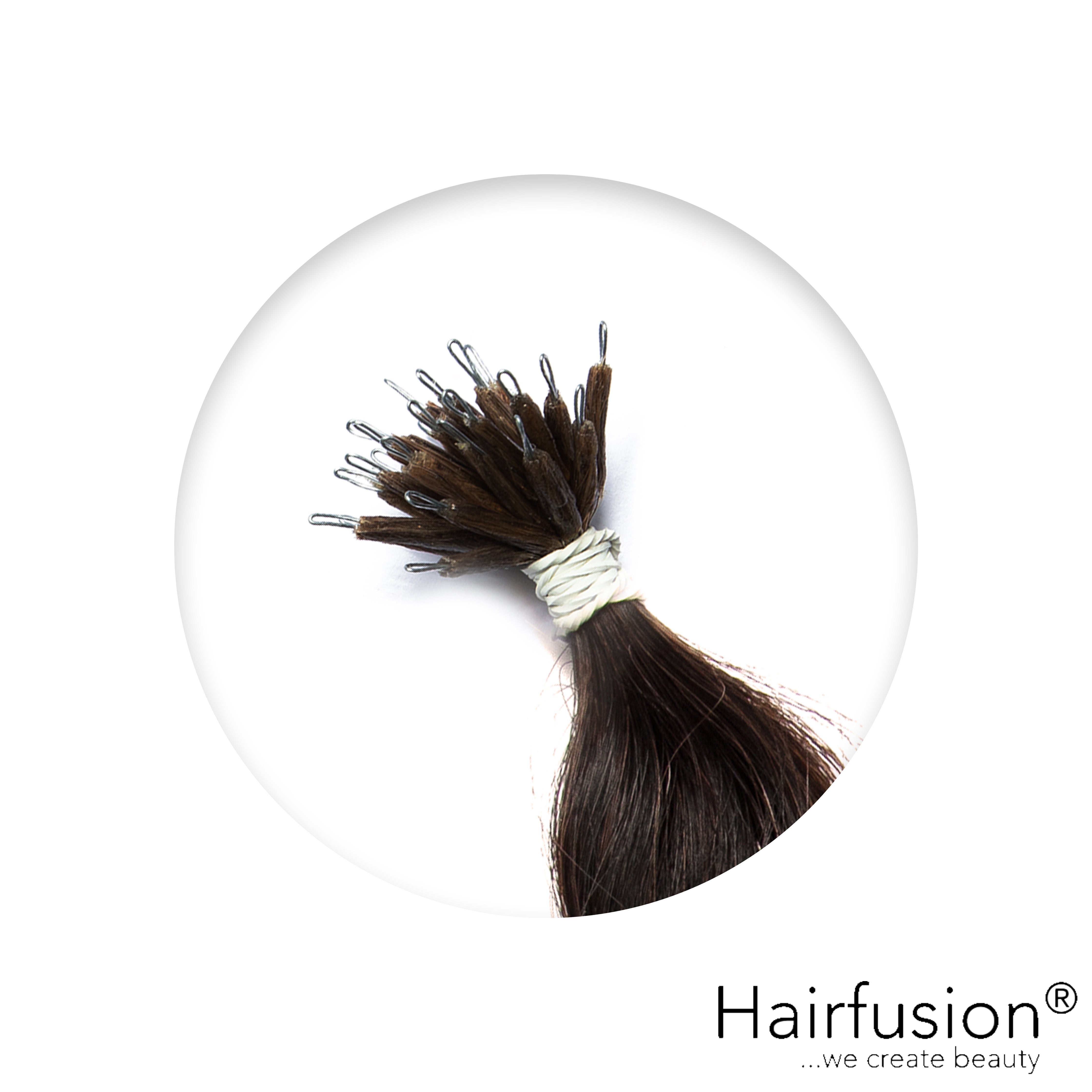 Nanoring Extensions - 25 Stück EINFARBIG von HAIRFUSION