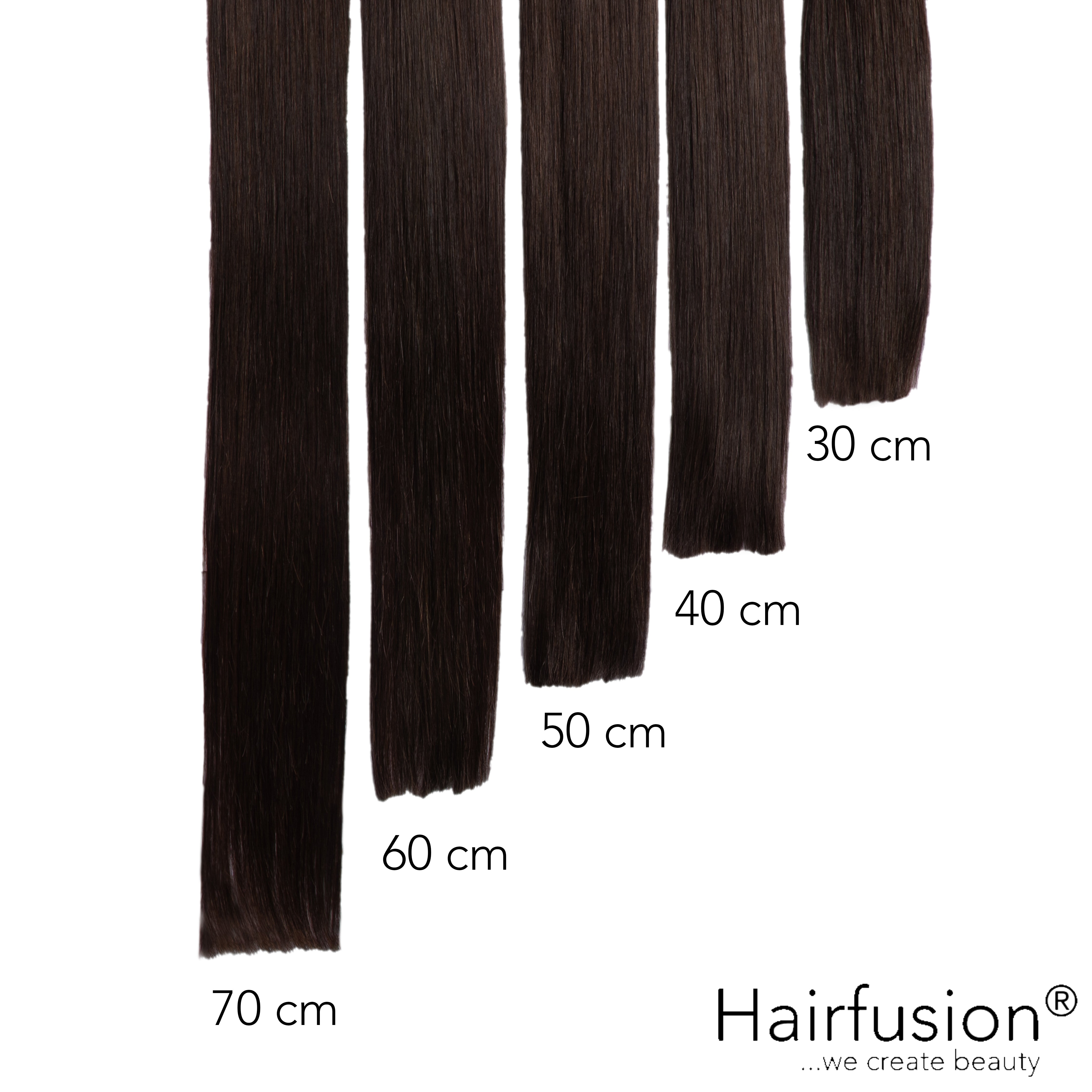 Nanoring Extensions - 25 Stück EINFARBIG von HAIRFUSION