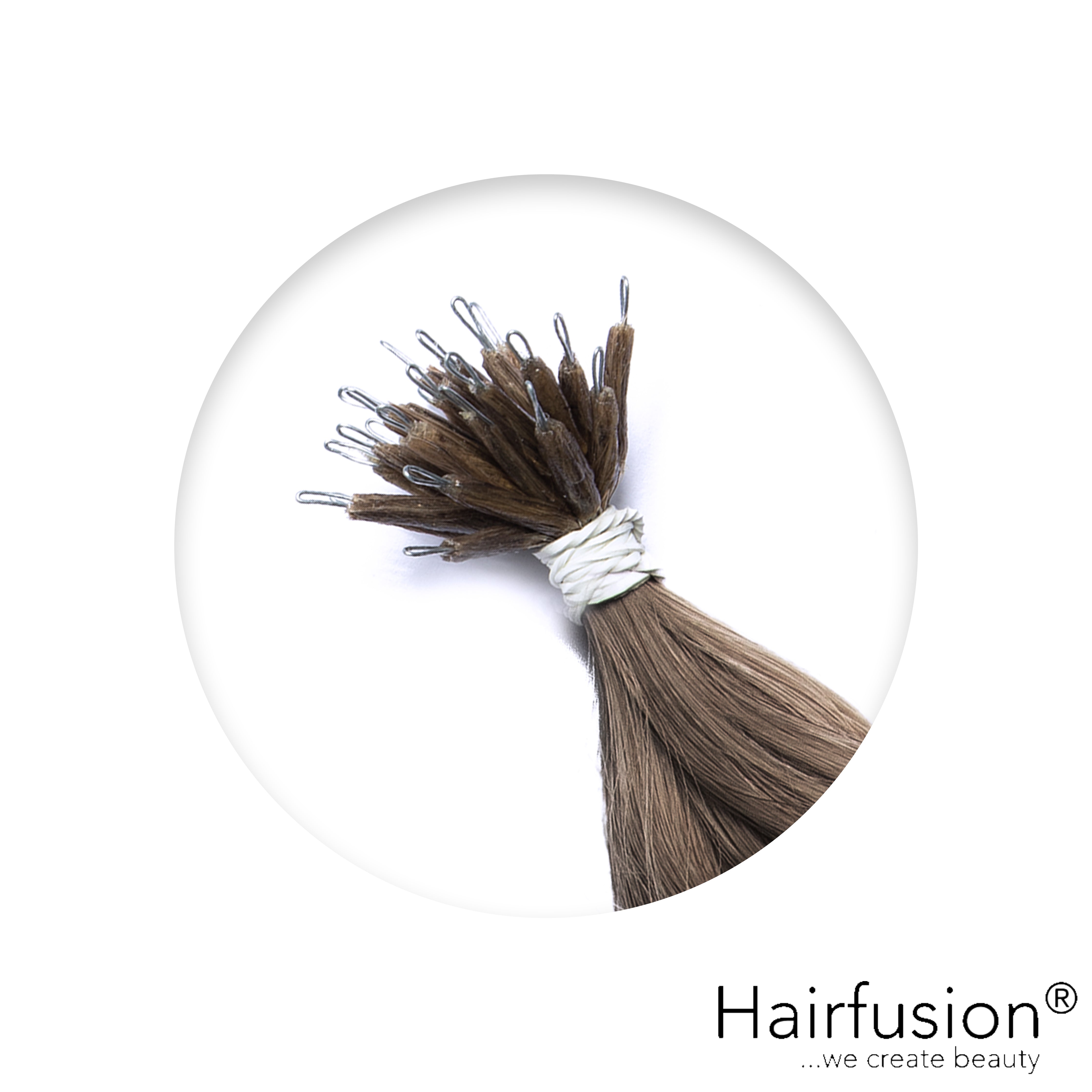 Nanoring Extensions - 25 Stück NATURAL ASHY von HAIRFUSION
