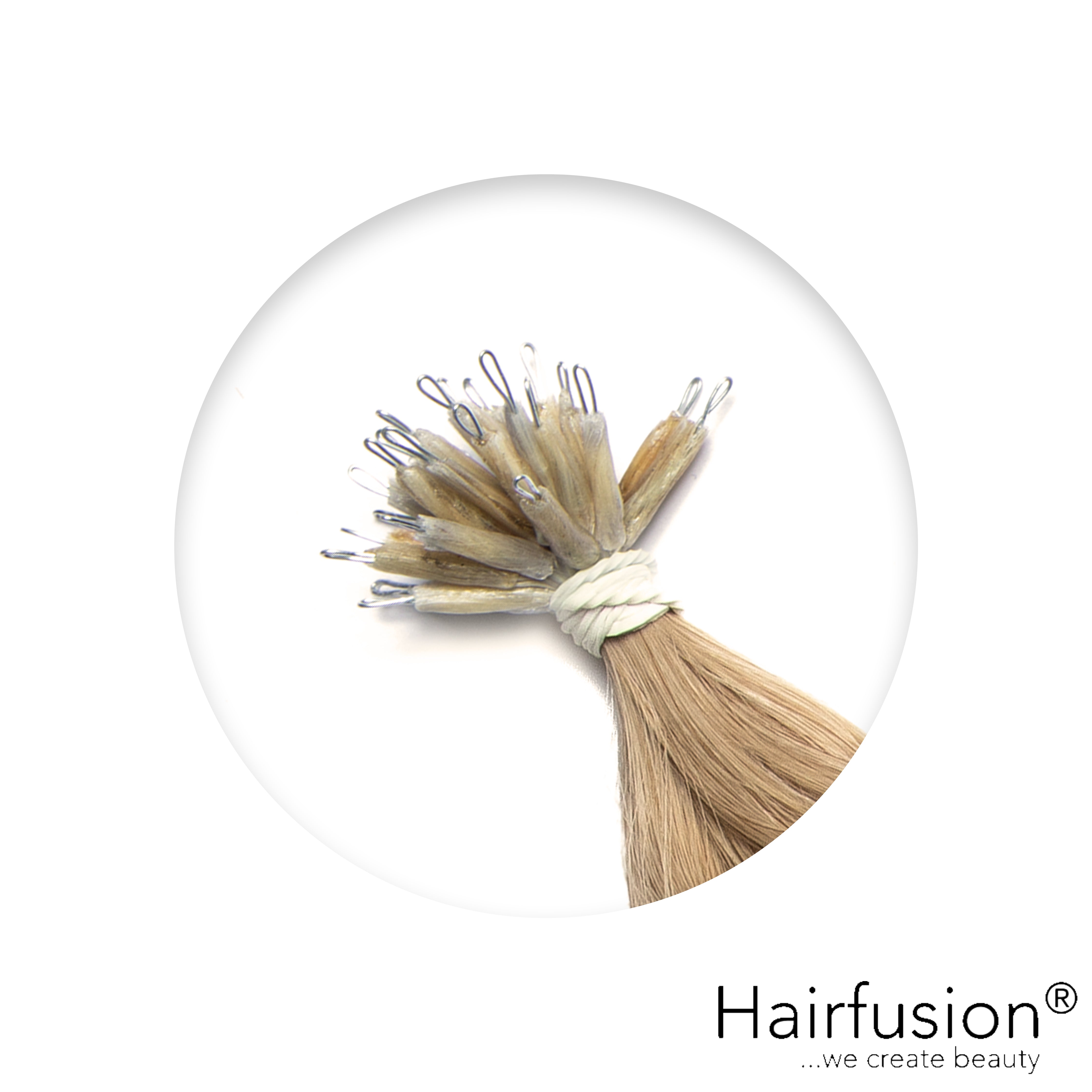 Nanoring Extensions - 25 Stück NATURAL ASHY von HAIRFUSION