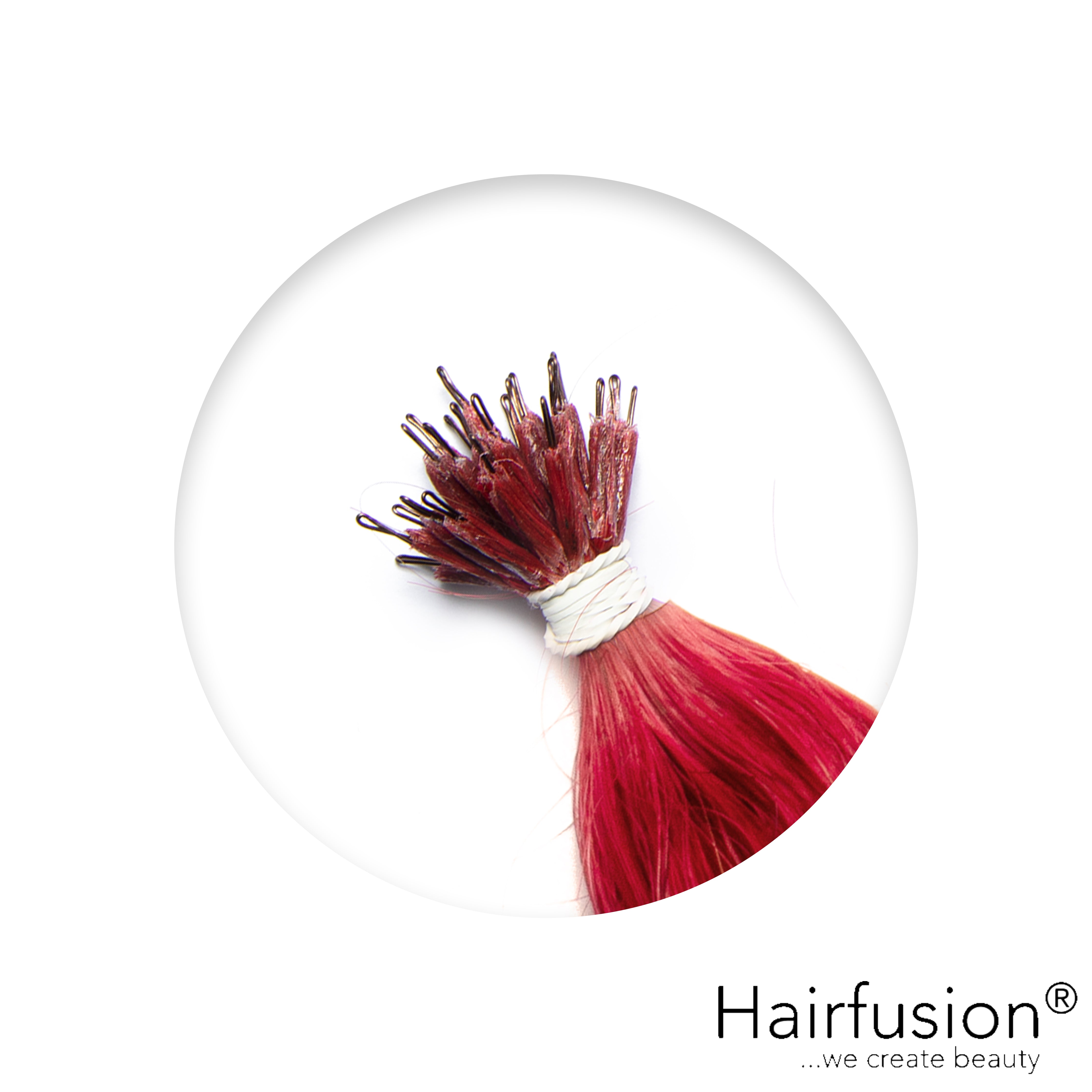 Nanoring Extensions - 25 Stück EINFARBIG von HAIRFUSION