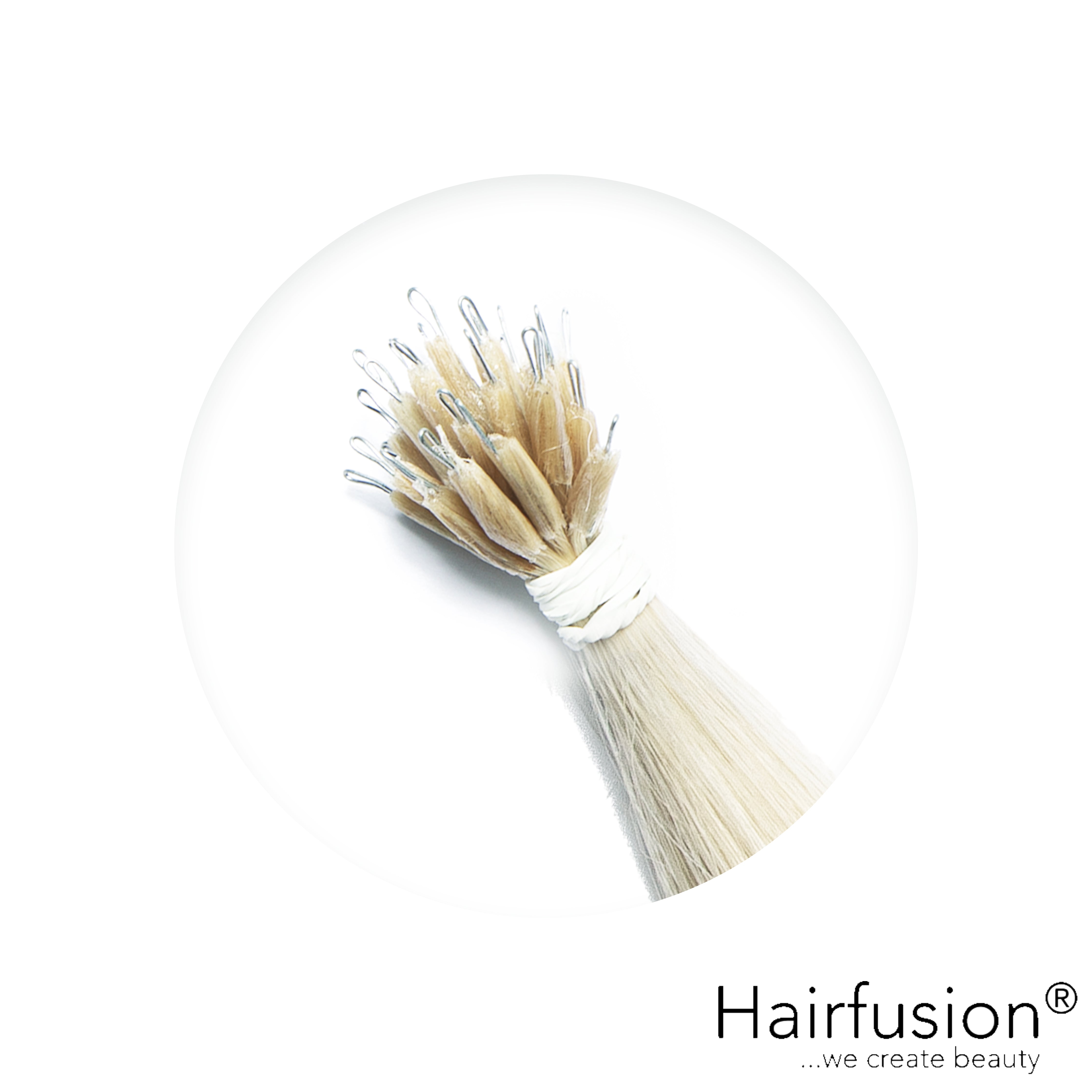 Nanoring Extensions - 25 Stück EINFARBIG von HAIRFUSION