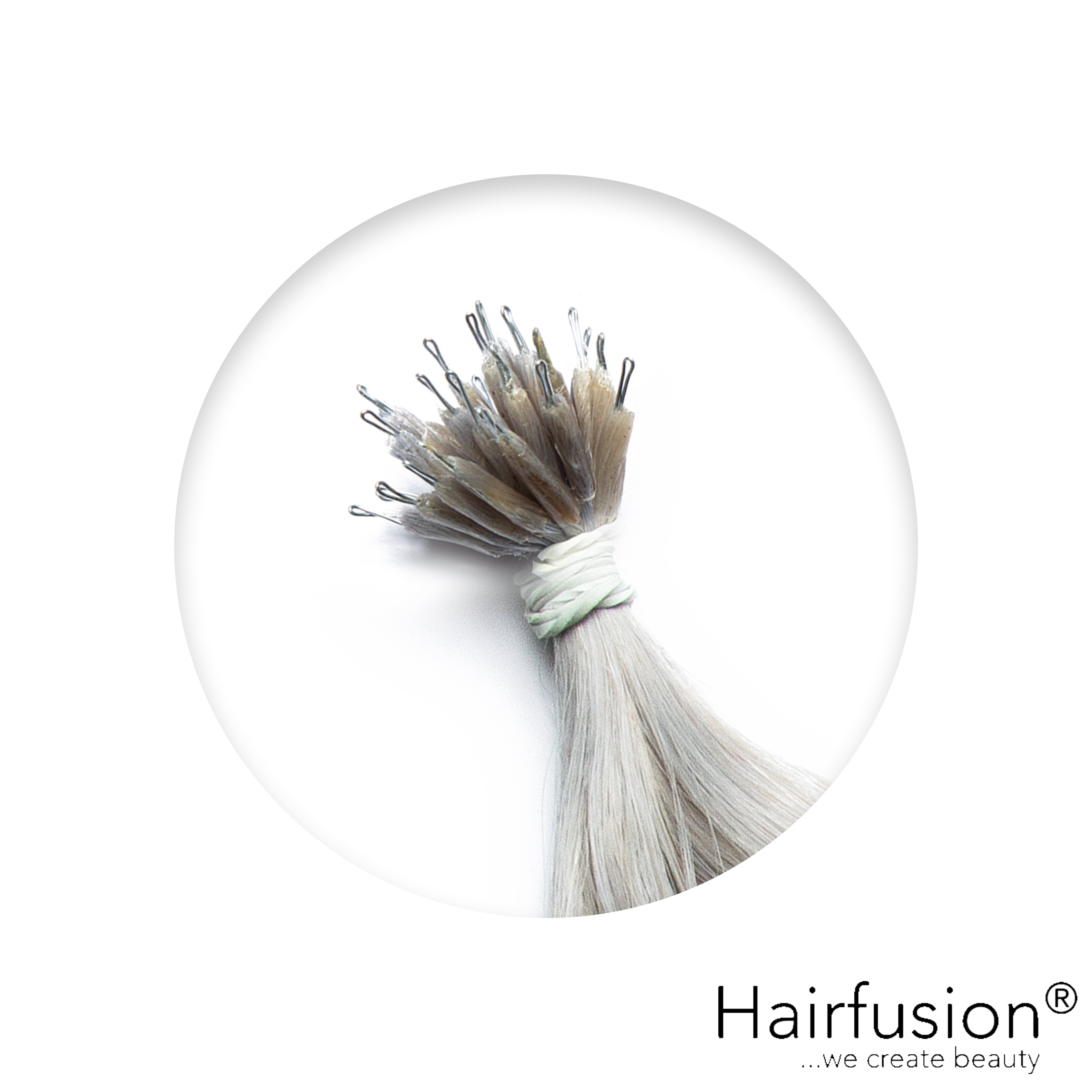 Nanoring Extensions - 25 Stück EINFARBIG von HAIRFUSION