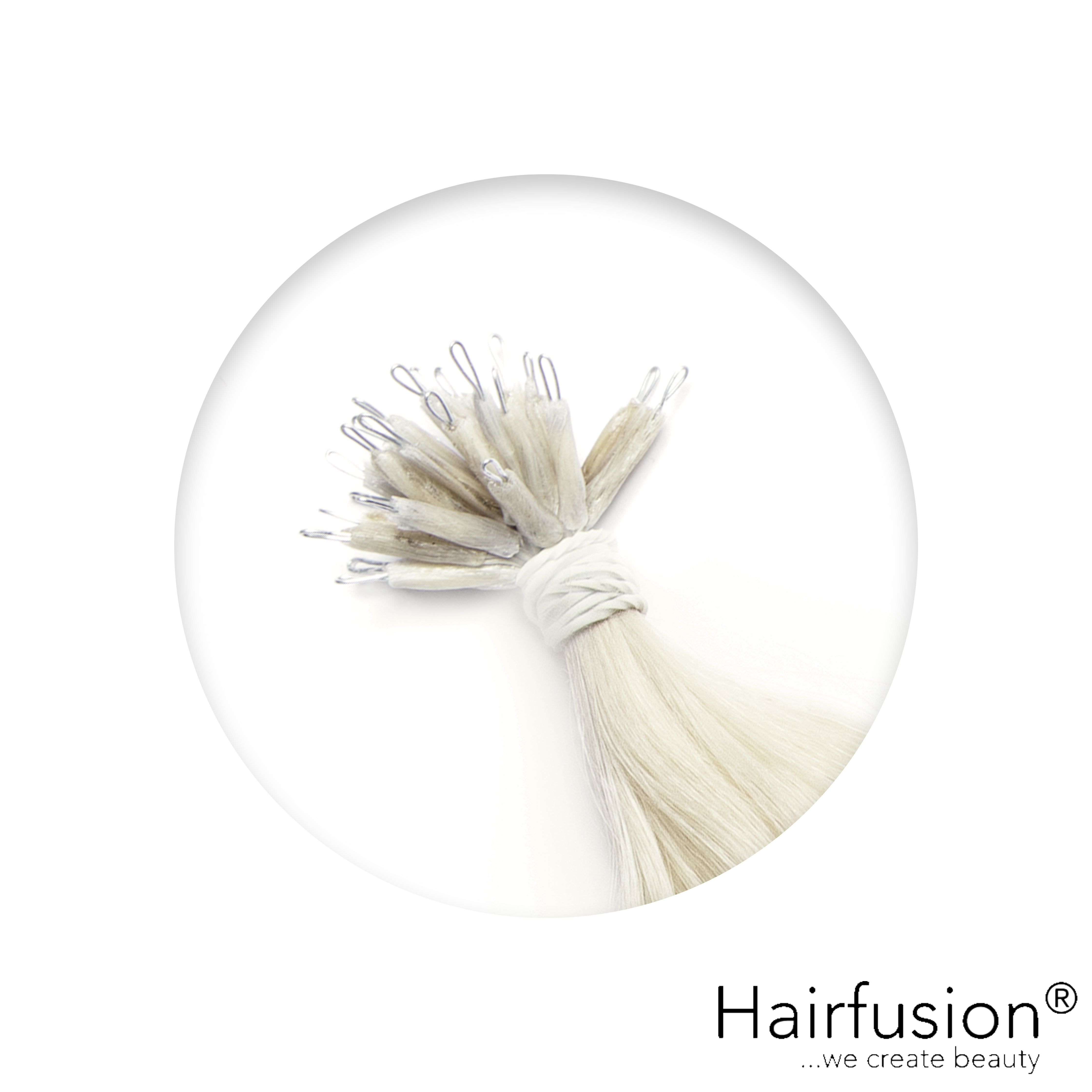 Nanoring Extensions - 25 Stück NATURAL ASHY von HAIRFUSION