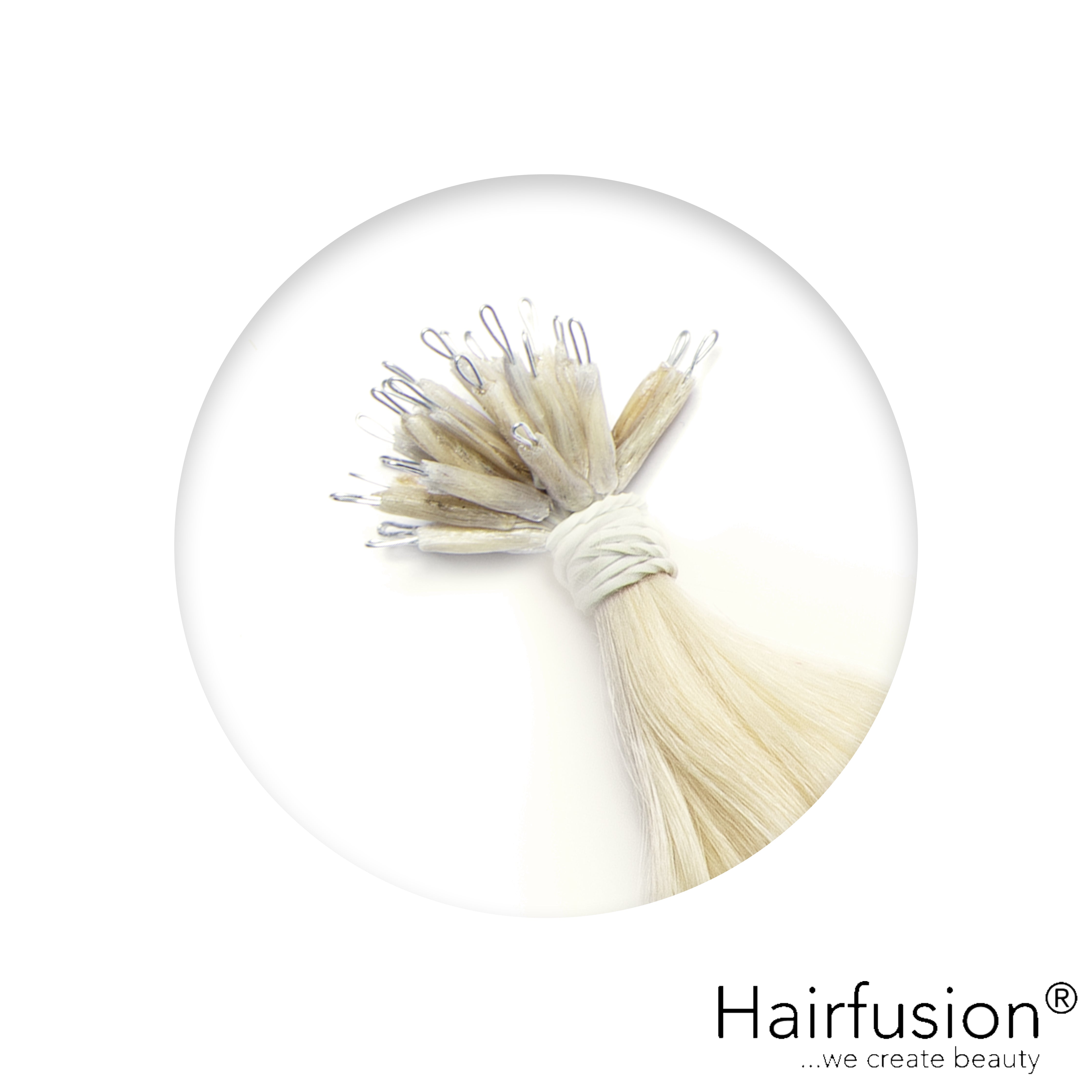 Nanoring Extensions - 25 Stück EINFARBIG von HAIRFUSION